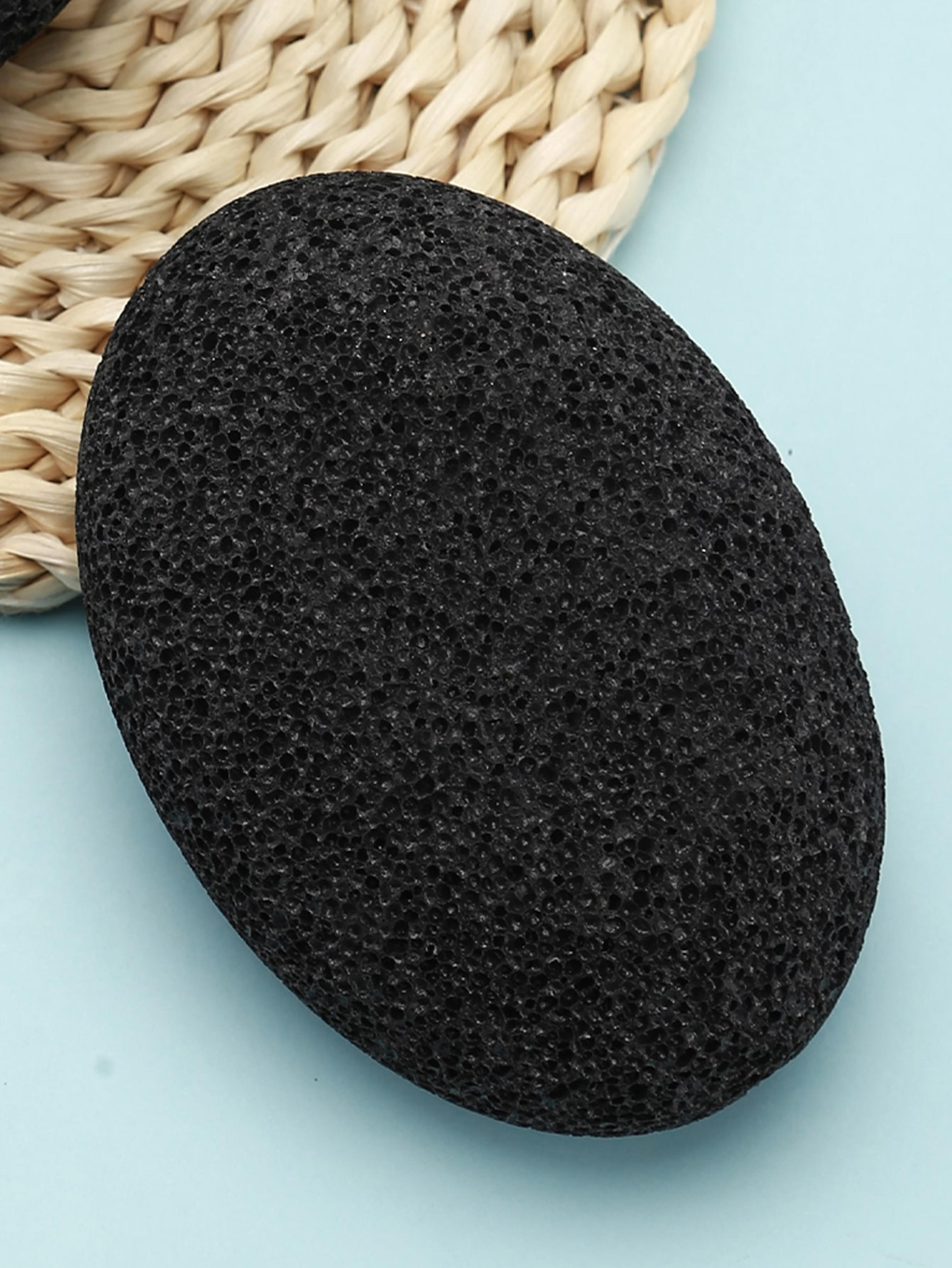 reusable brown pumice stone foot file, foot care & body massage tool for smooth, soft skin for women and men