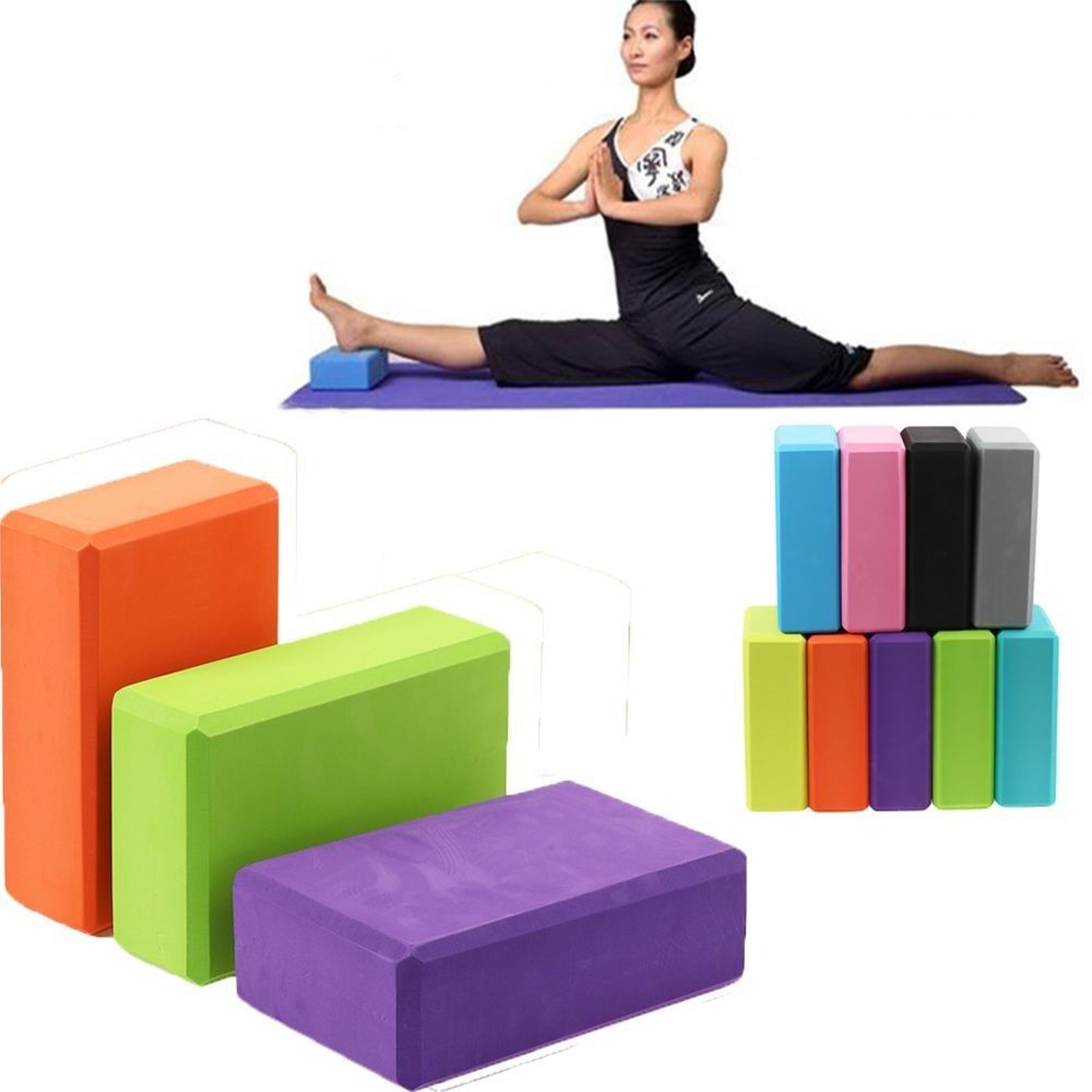 non-slip eva yoga block brick foam for body shaping, pilates, stretching, gym training & fitness health equipment