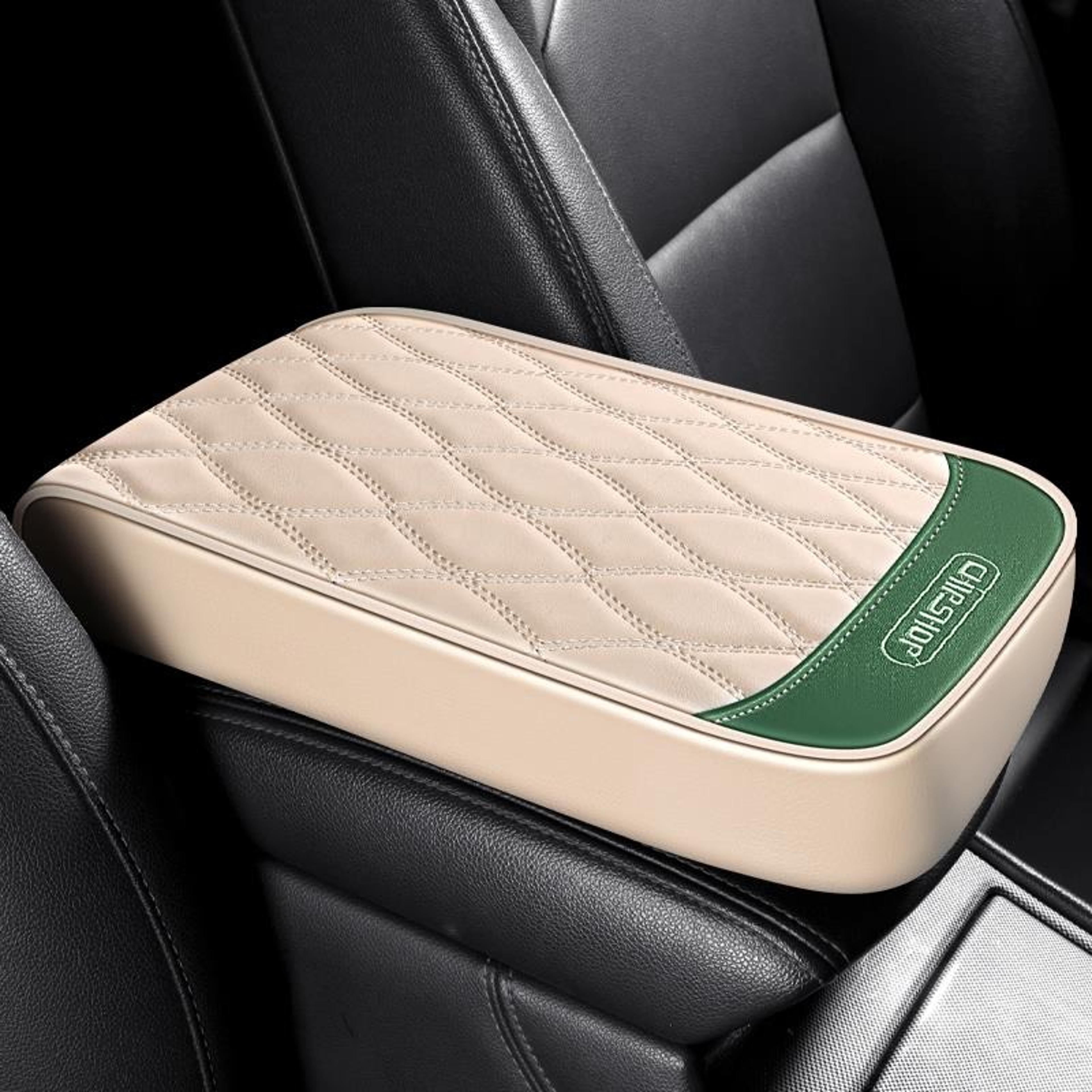 universal car armrest cover, leather elbow rest pad, personalized heightening cushion, interior car decor