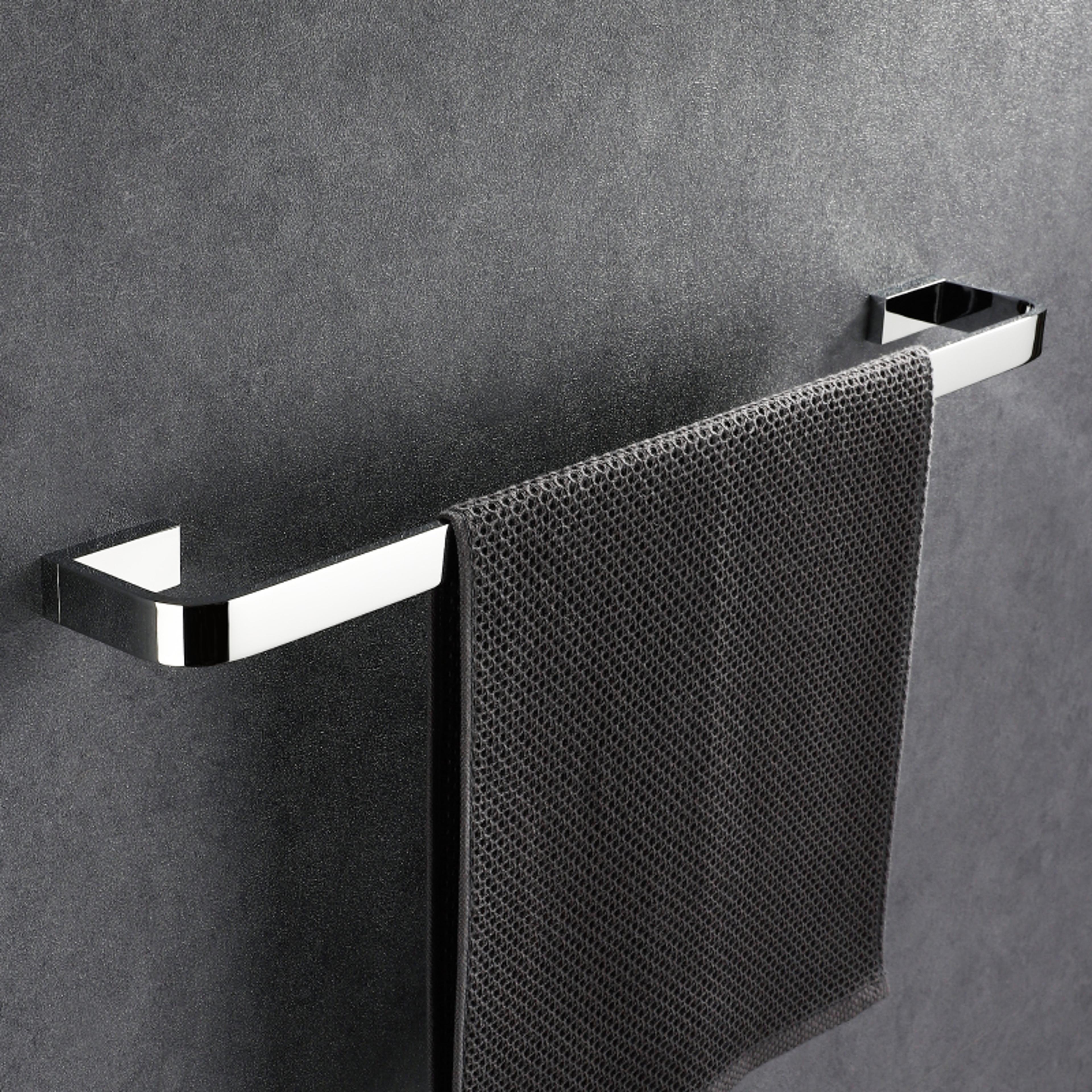 luxury brass towel holder, wall mount single rack, chrome bathroom accessories
