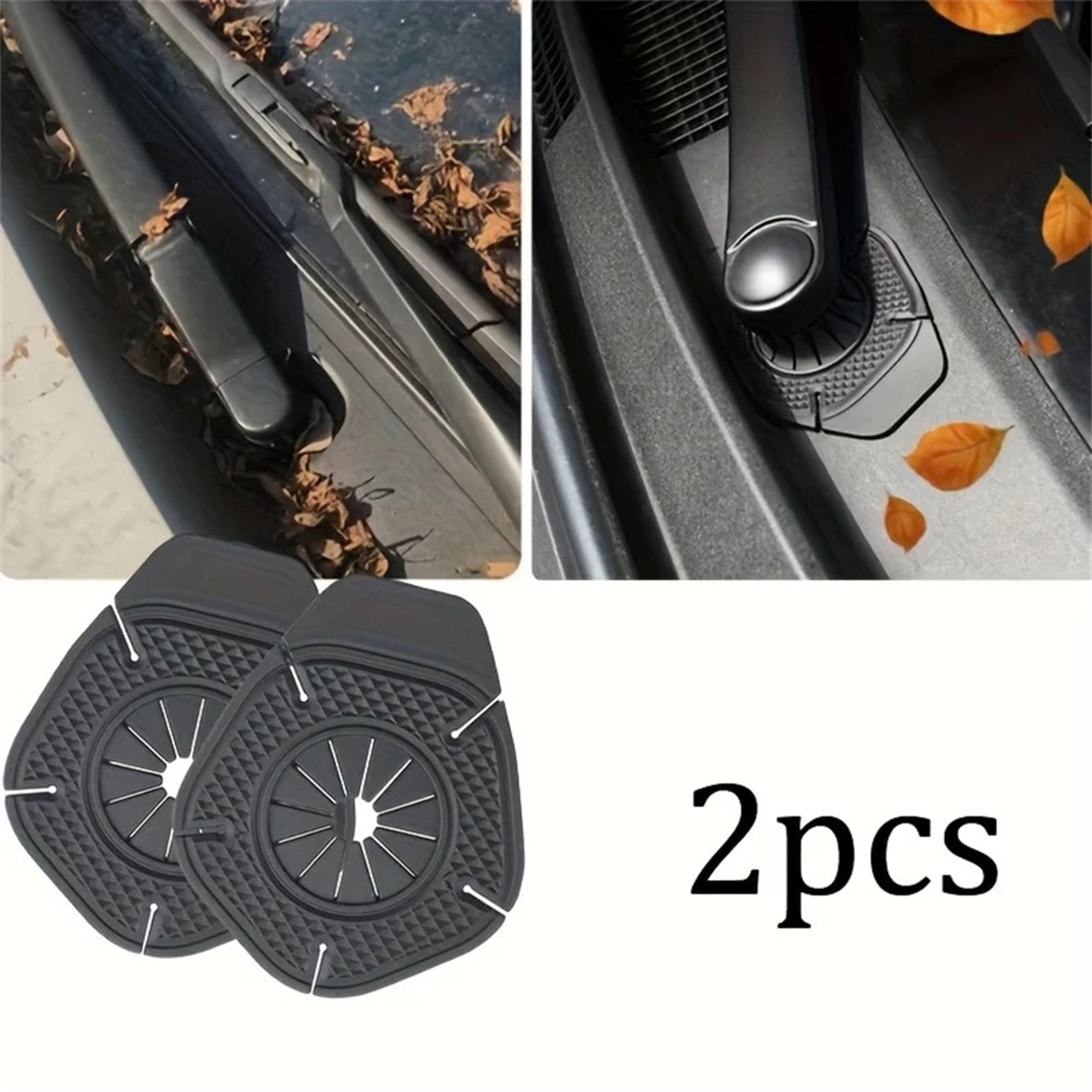 silicone windshield wiper arm hole cover, universal car wiper bottom prevent debris leaf falling dustproof pad