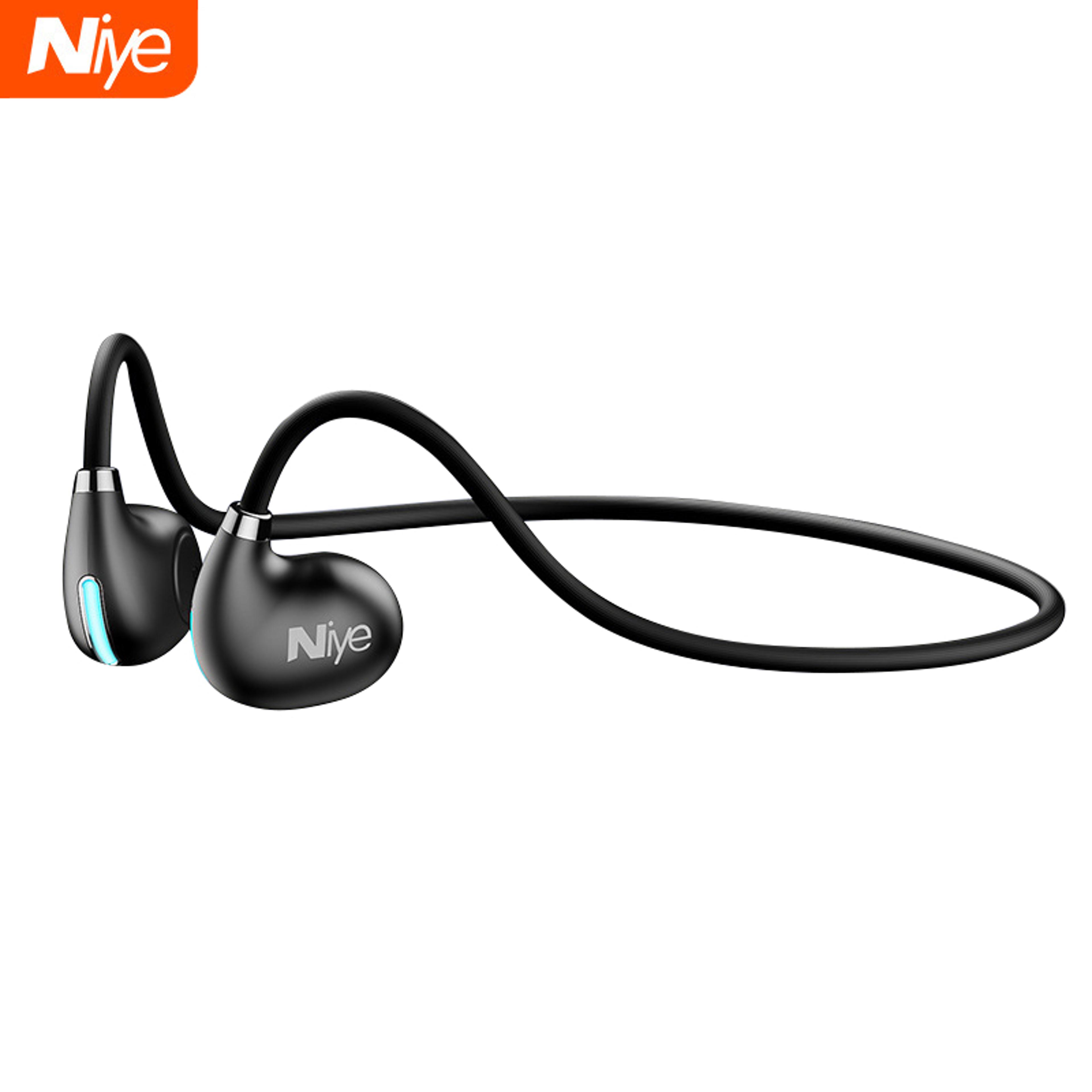 wireless bluetooth air conduction headphones with mic non-ear-wearing sports and running