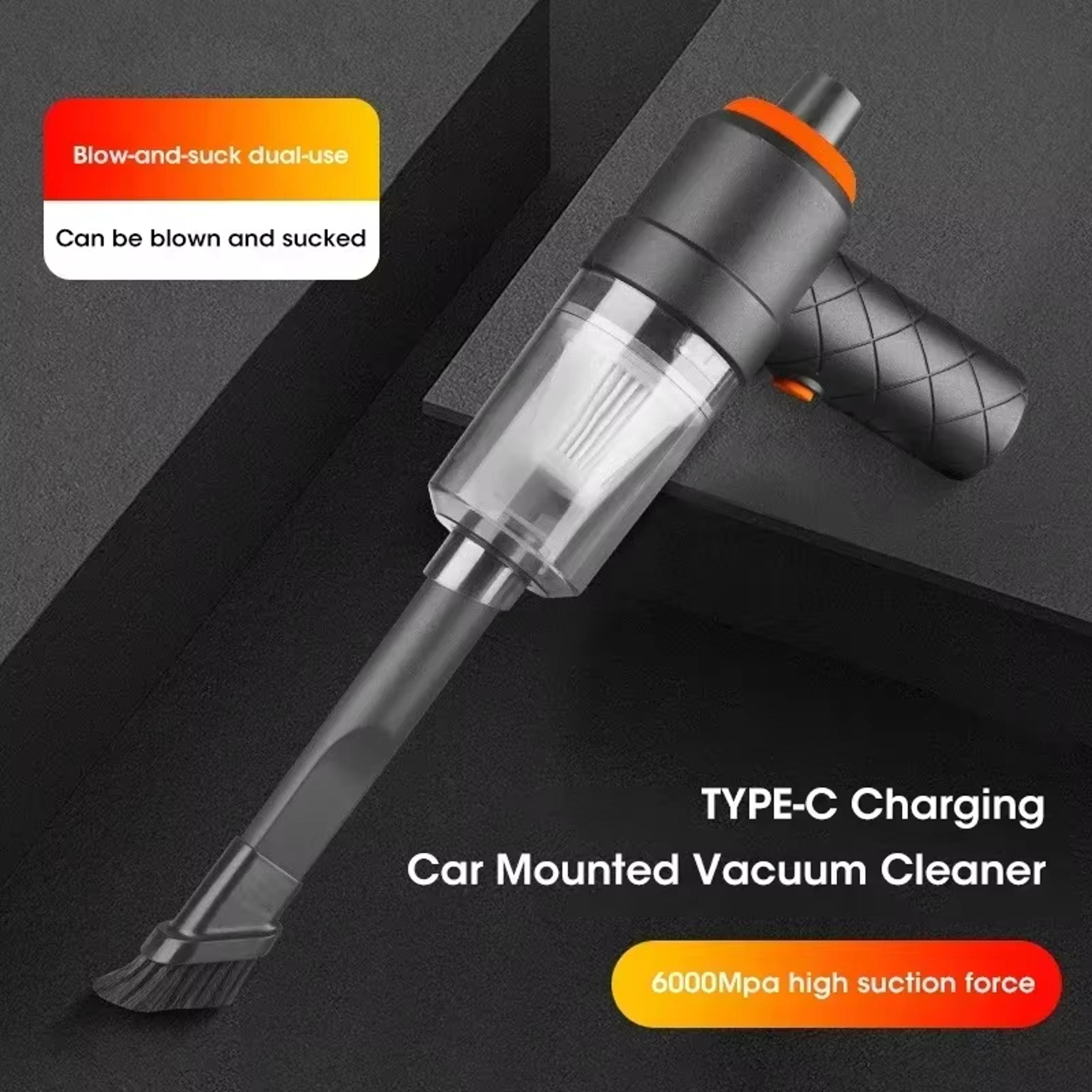 cordless handheld car vacuum cleaner with powerful suction and blowing dual purpose rechargeable for pets hair and home