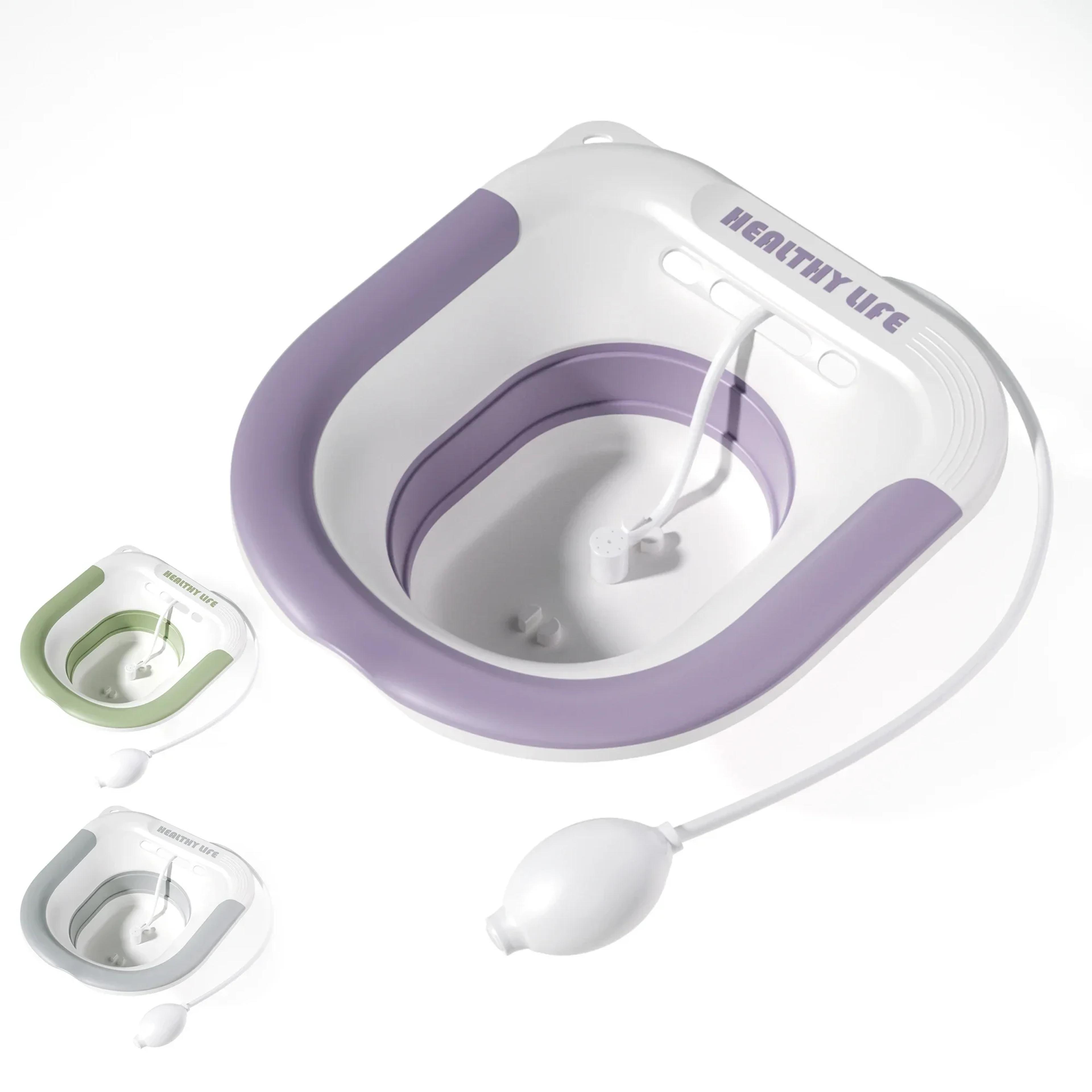 portable foldable toilet sitz bath basin for hemorrhoid relief and pregnant women treatment soaking basin