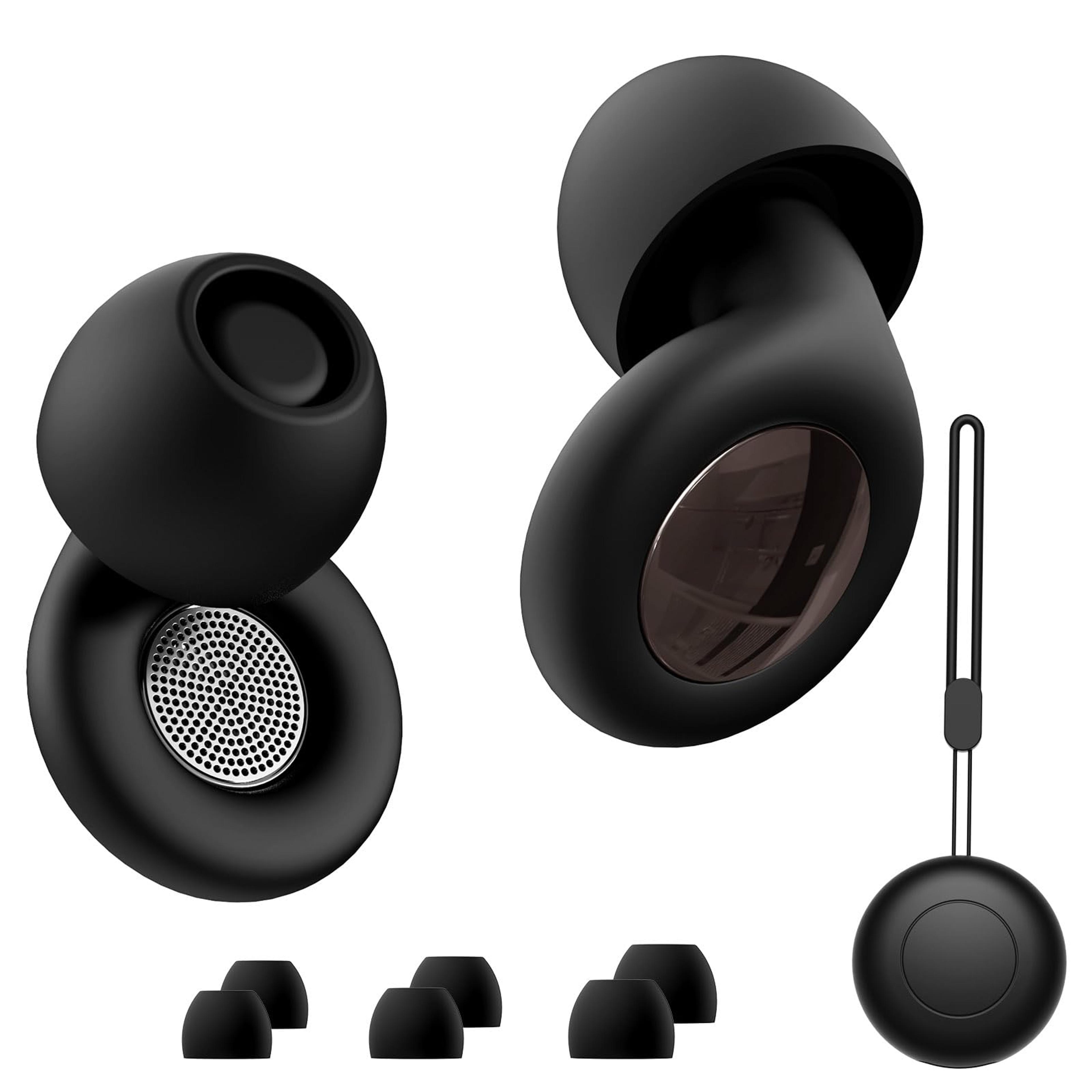 noise cancelling ear plugs, silicone ear plugs for sleeping, concerts, traveling, studying, focus, reusable ear plugs