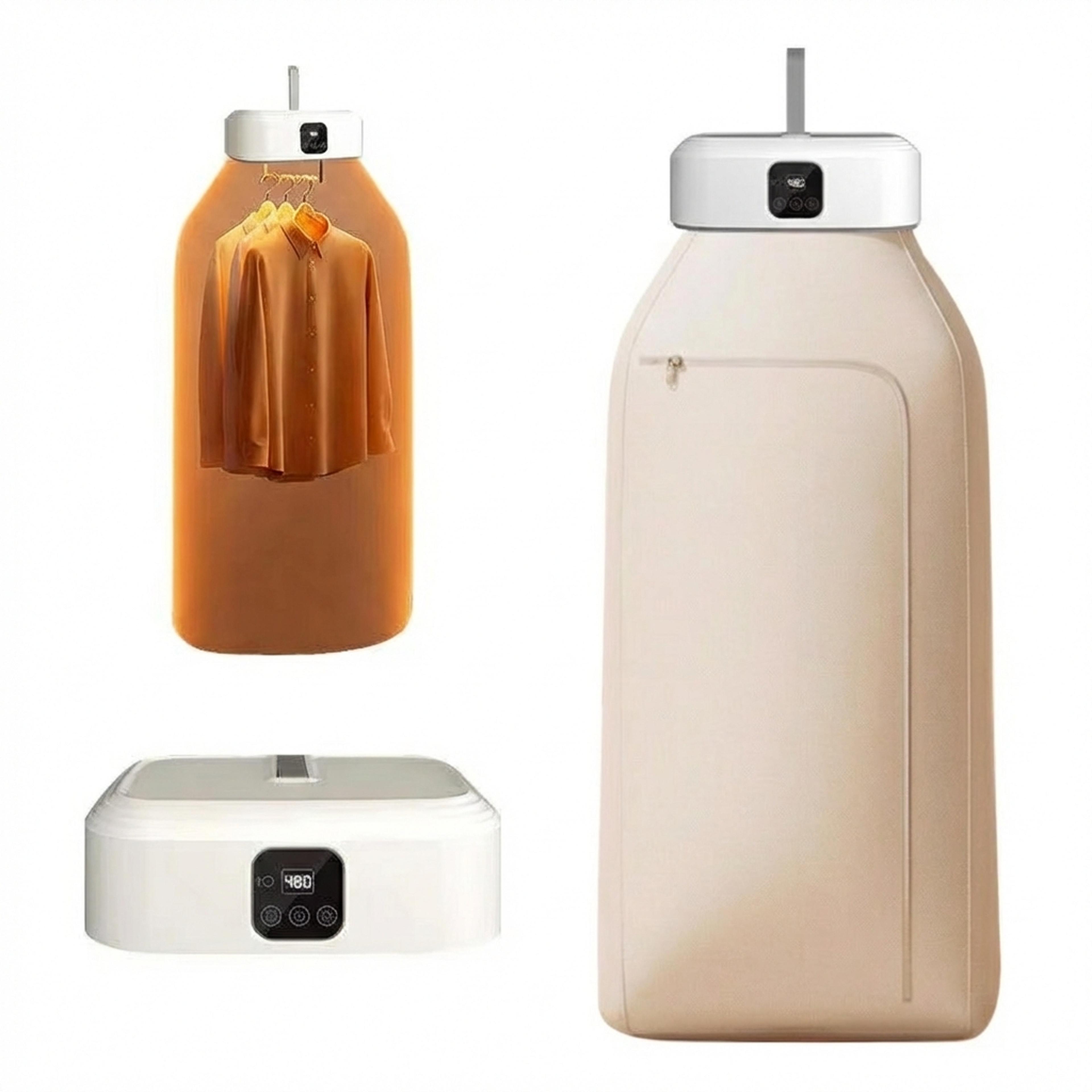 portable electric clothes dryer, uv sterilization, foldable laundry dryer, compact folding clothing dryer