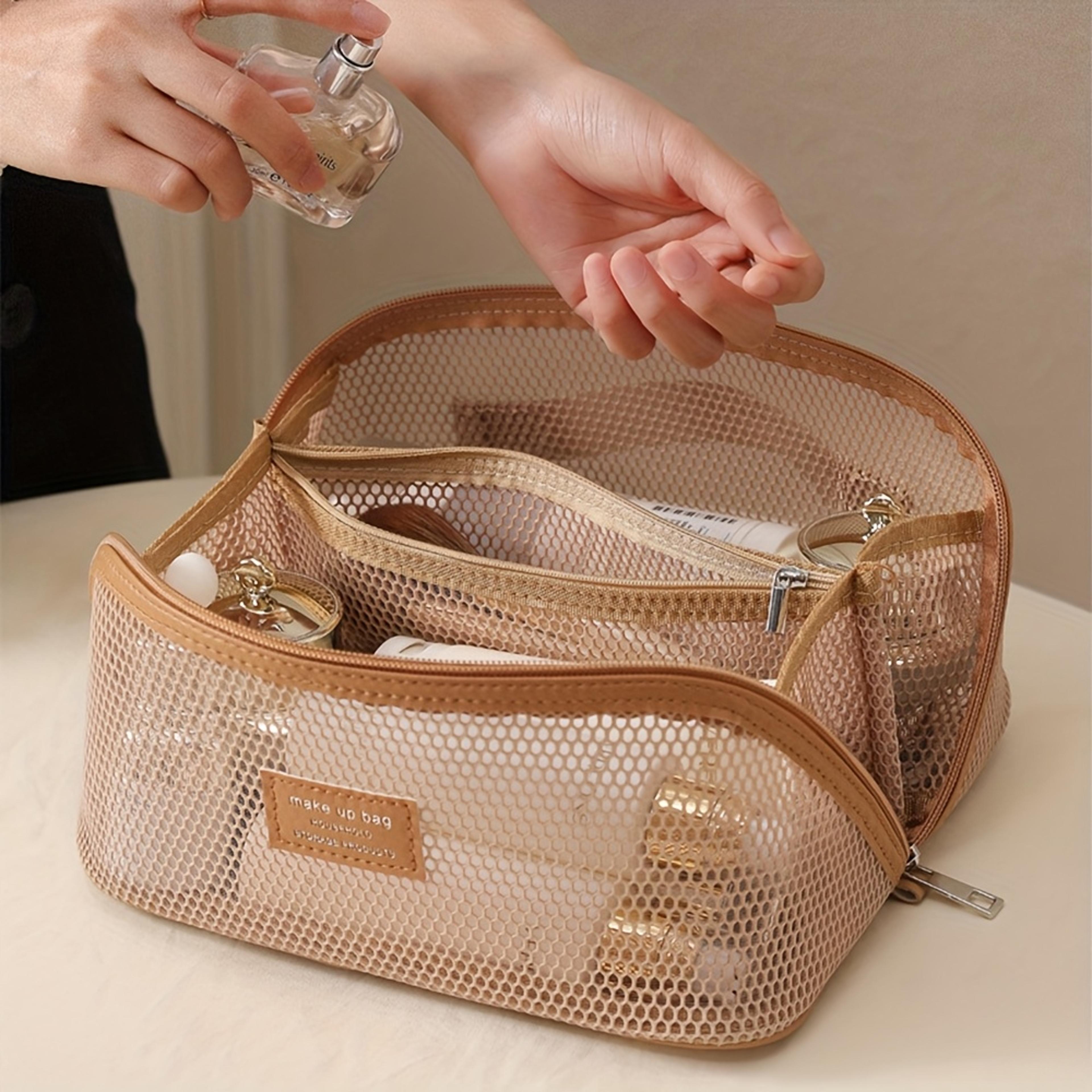 cosmetic makeup organizer bag storage pouch toiletry kit luxury case for travel zip