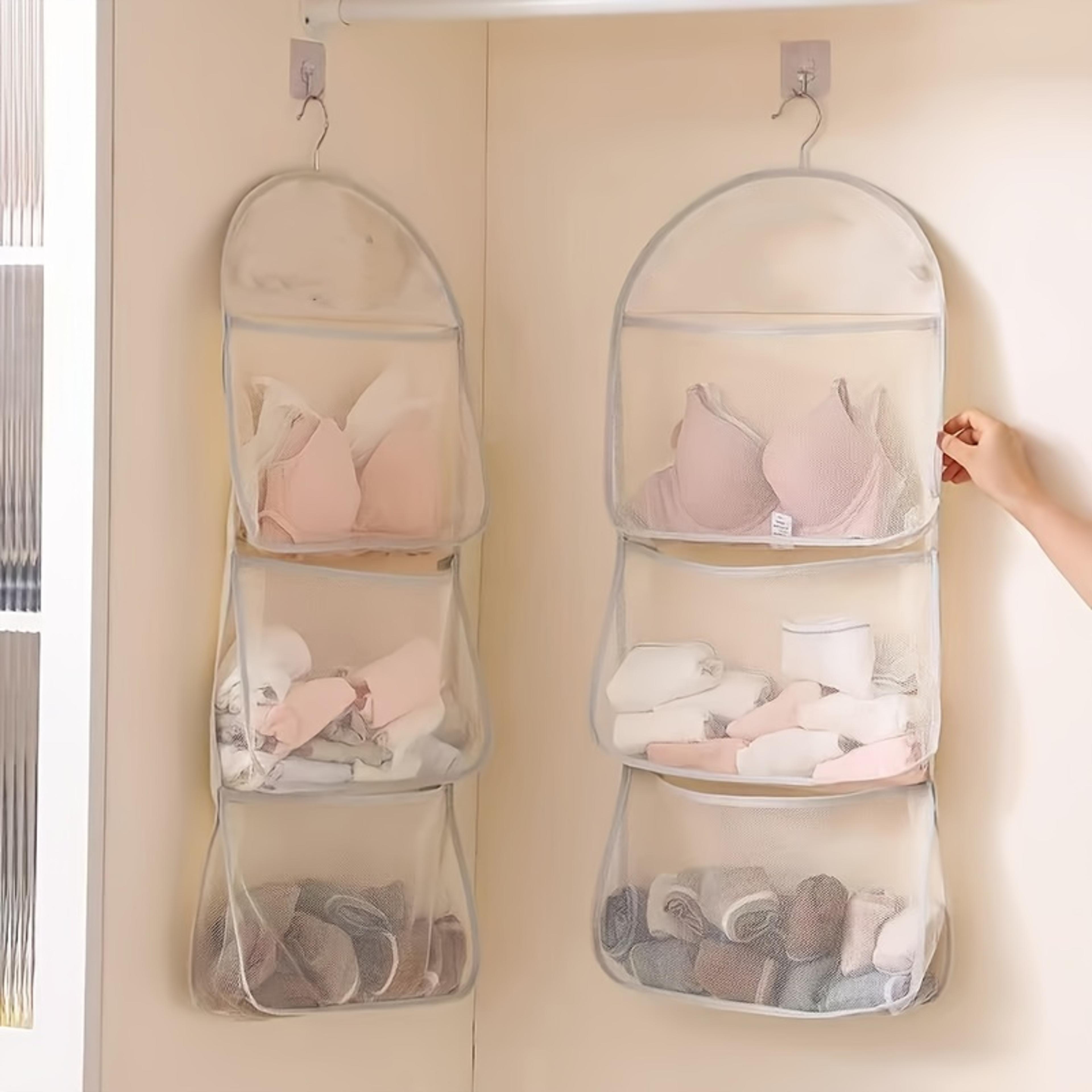 wall-mounted wardrobe divider, hanging clothes closet organizer for bedroom and kitchen, clothes storage
