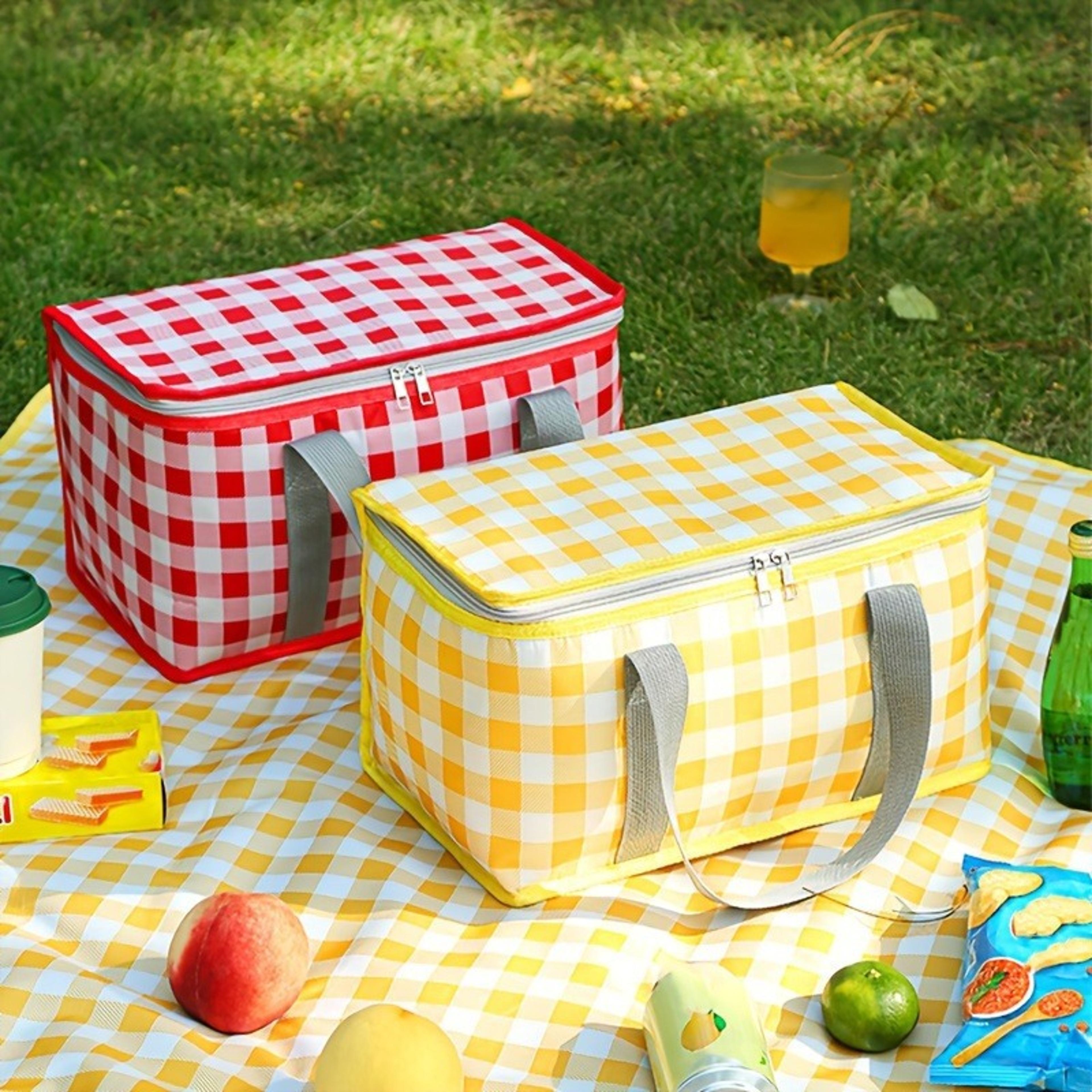 waterproof large insulated picnic tote bag travel camping basket multi-purpose storage