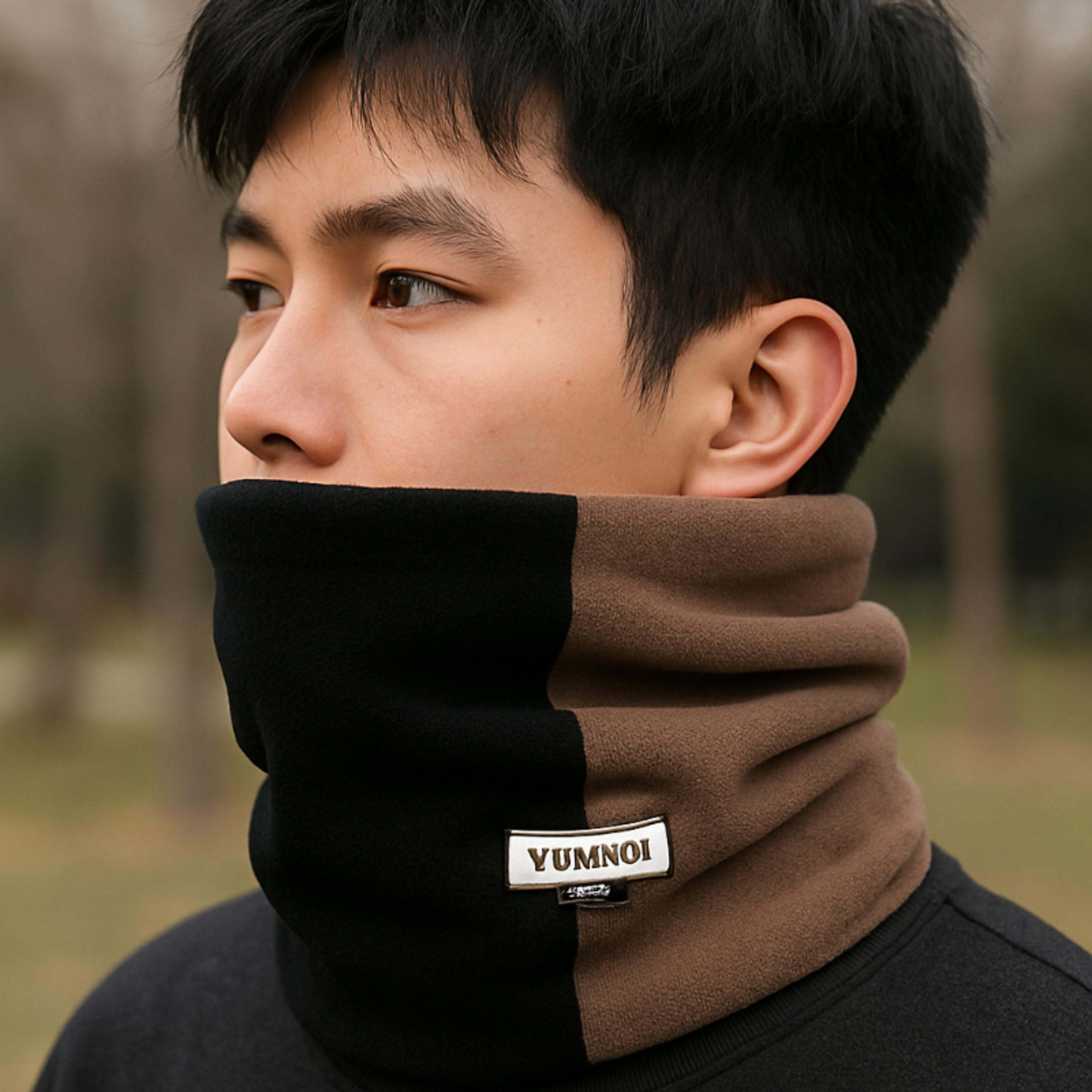 winter women warm neck warmer fleece scarf face mask thermal windproof neck cover ideal for outdoor sports