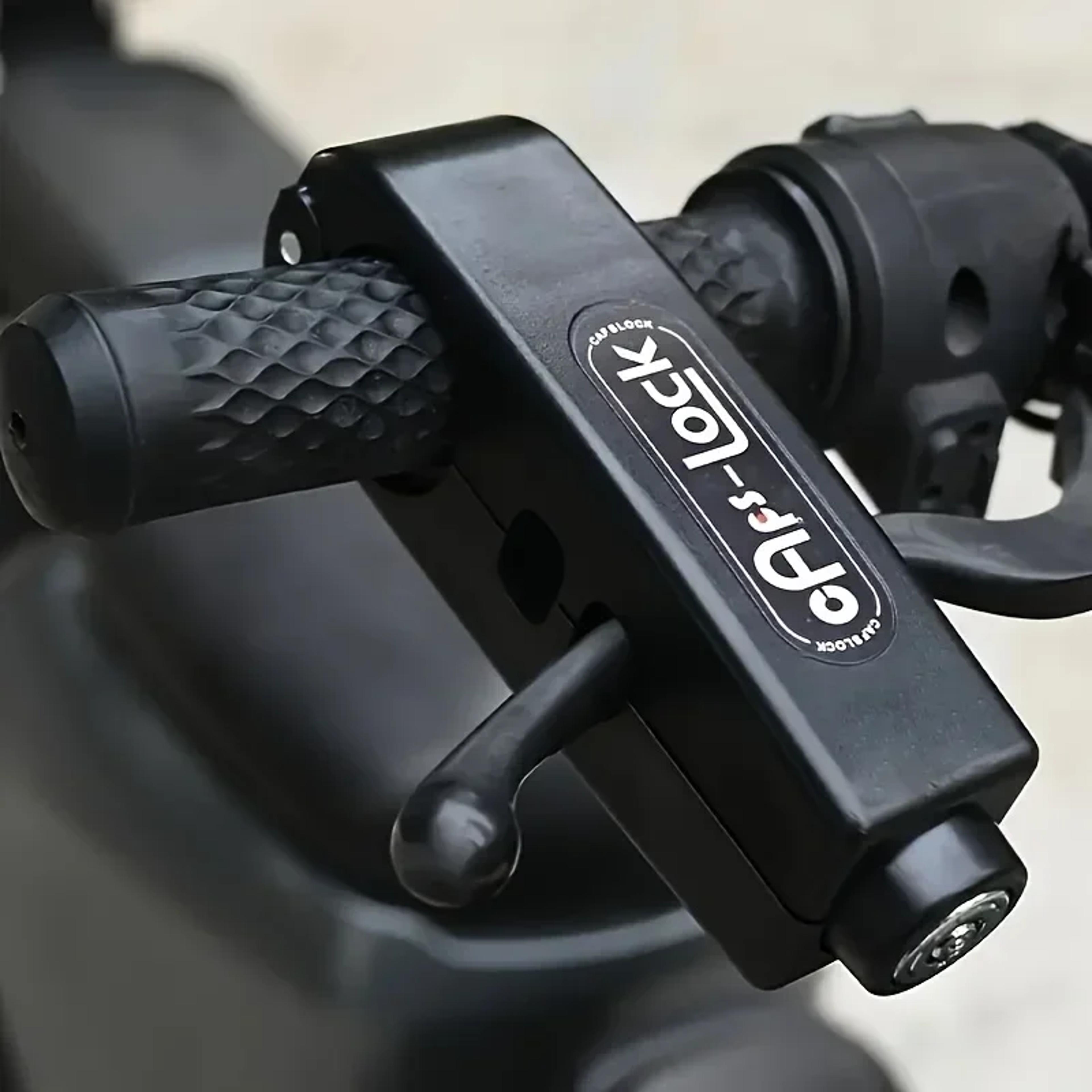 anti theft lock set for mini electric vehicle bike bicycle brake handlebar grip cycling horn throttle lock for scooter.