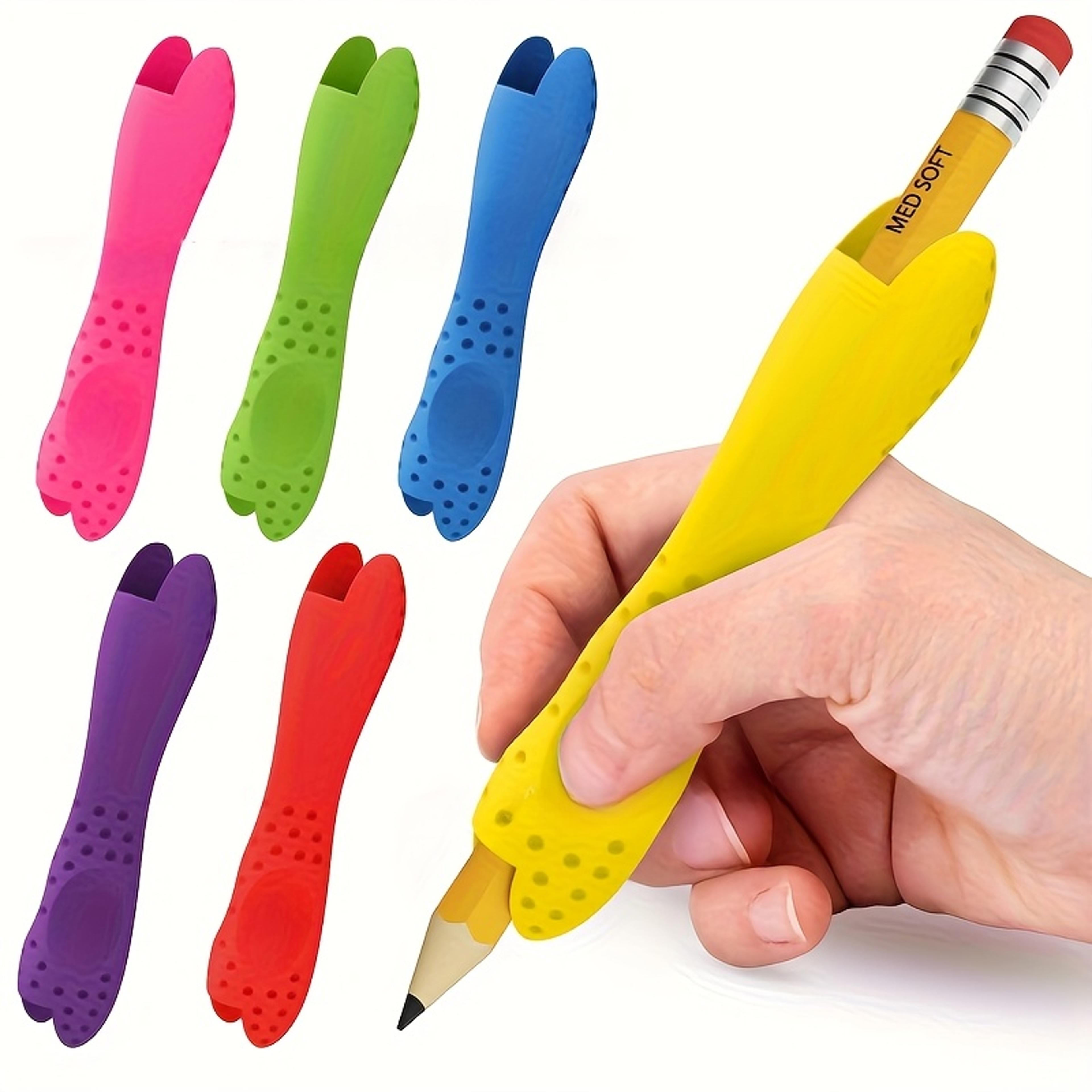 writing aid ergonomic pen grip for beginners, pencil holder grip for kids and adults, improves grip control