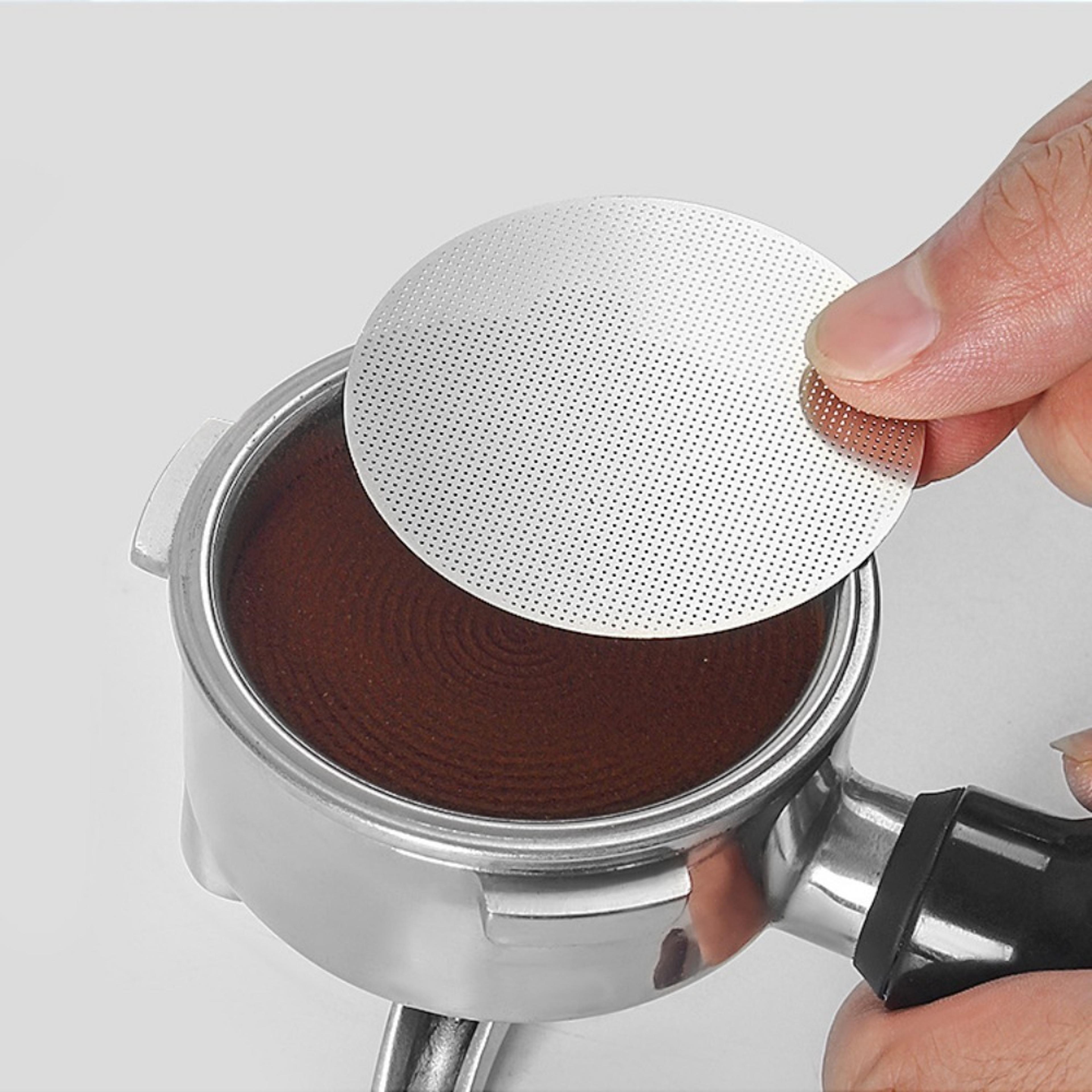coffee filter holder for portafilter barista use