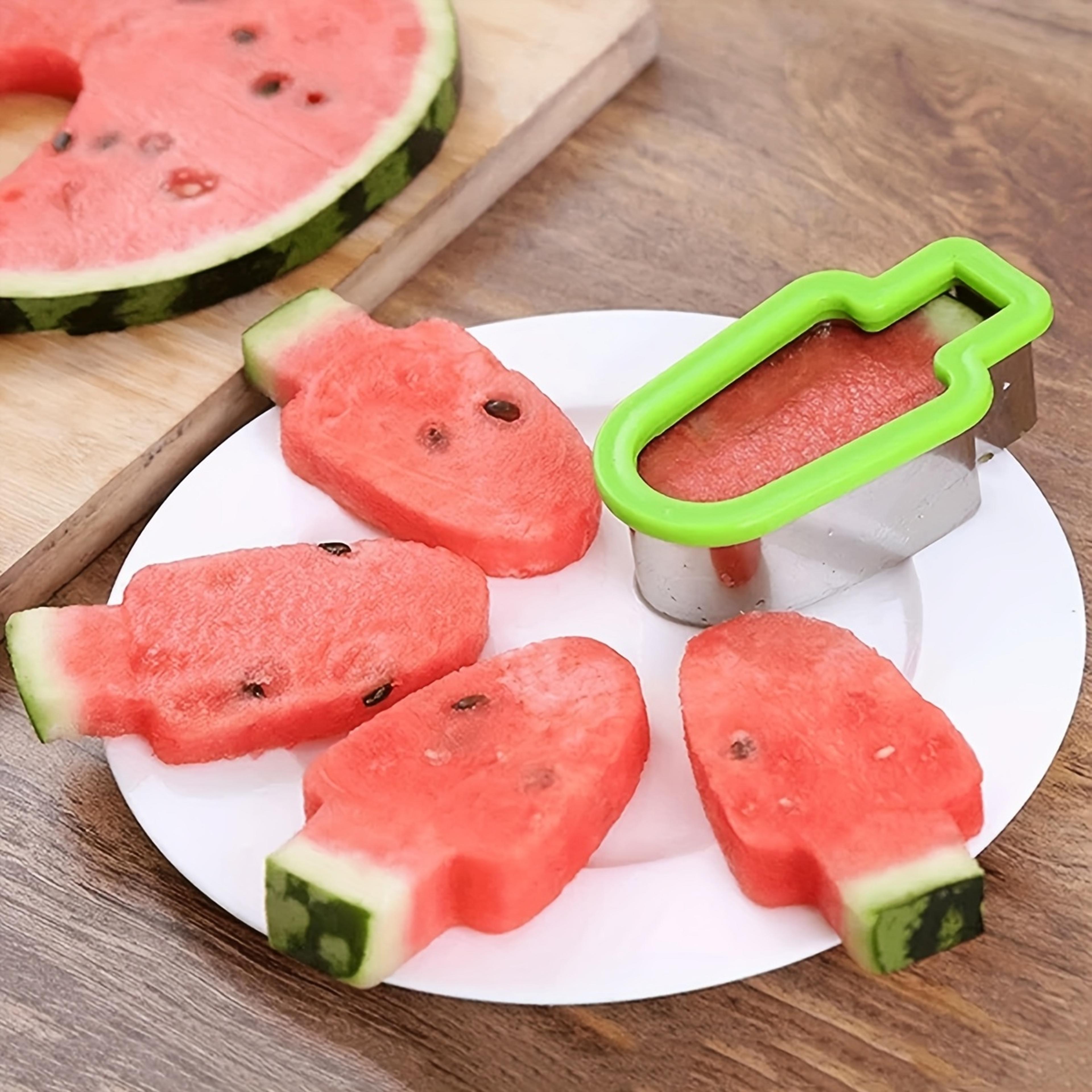 watermelon slicer, popsicle mold, fun stainless steel fruit cutter for children, perfect summer snack tool