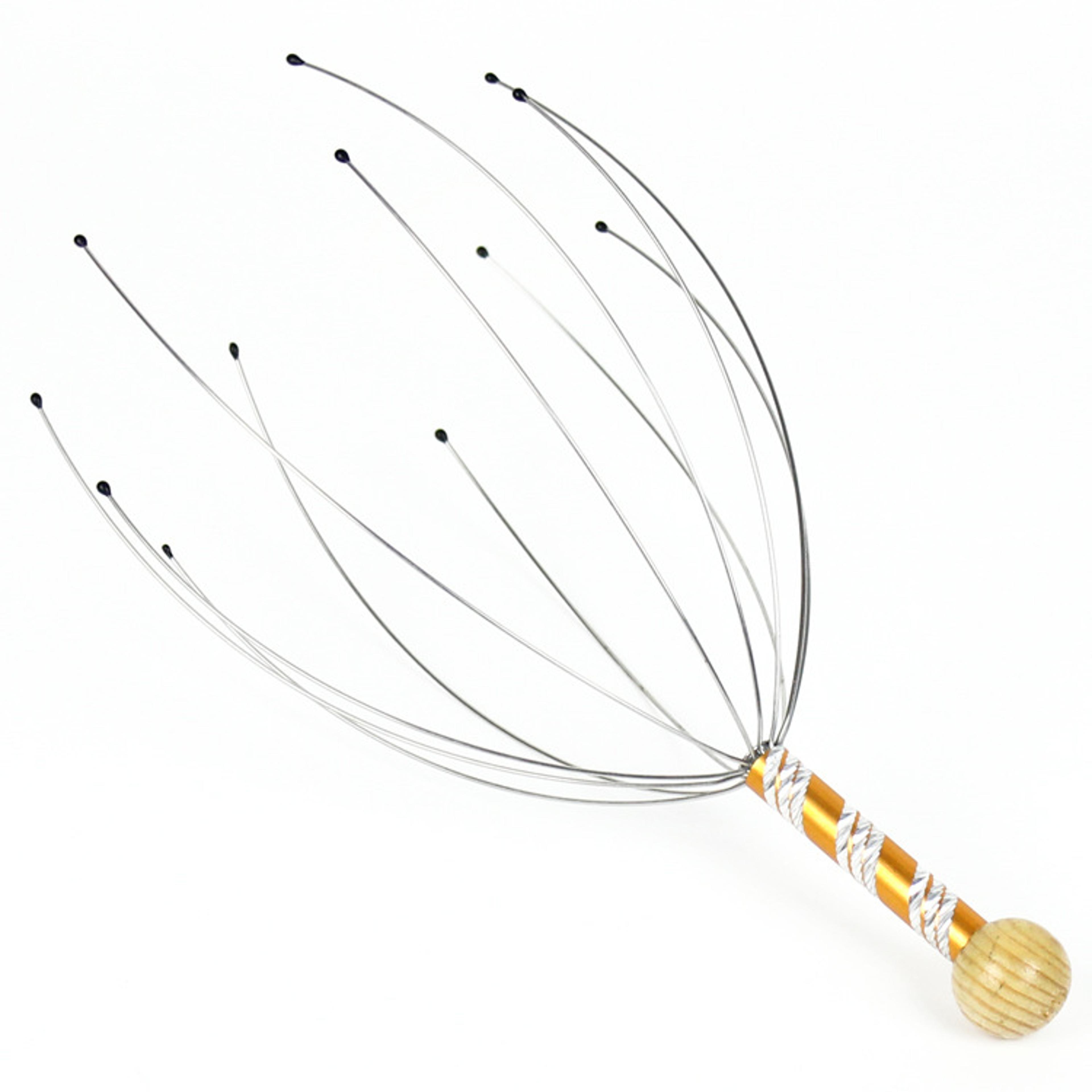 octopus head massager stainless steel scalp relaxer for stress relief and deep relaxation