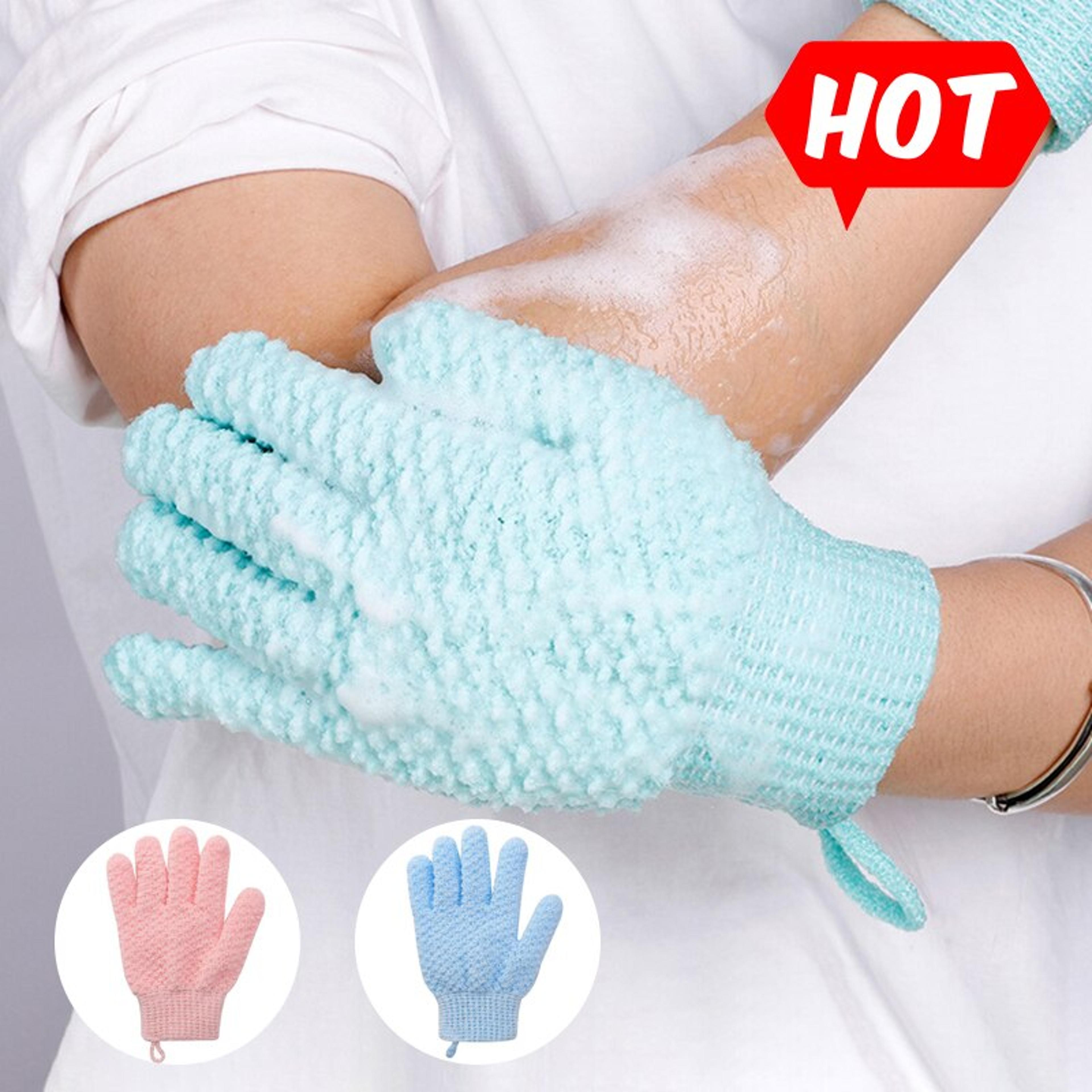 five finger bath gloves for body massage – creative spa scrub sponge set for relaxation and deodorizing
