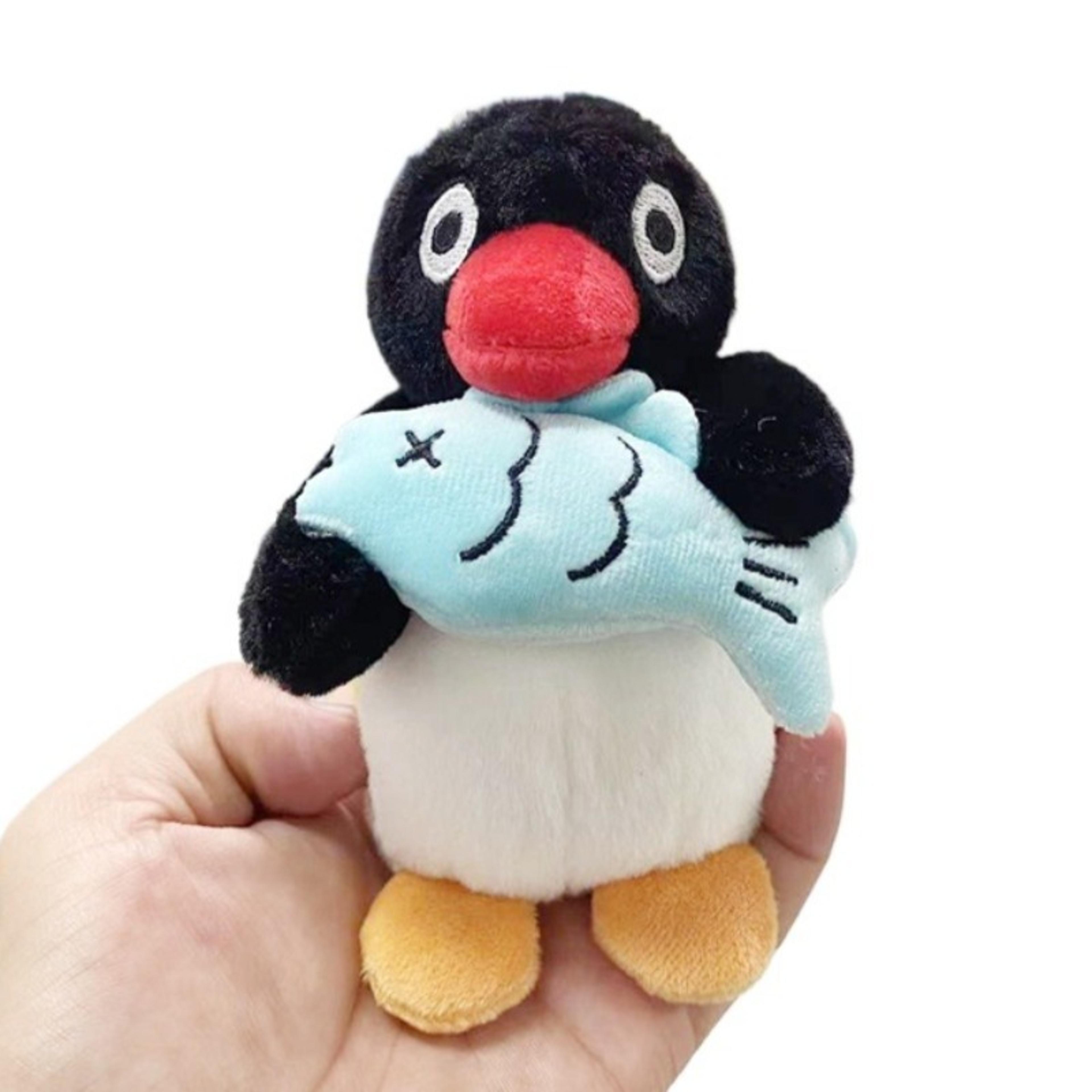 penguin plush keychain cute pingu bag accessory for backpack