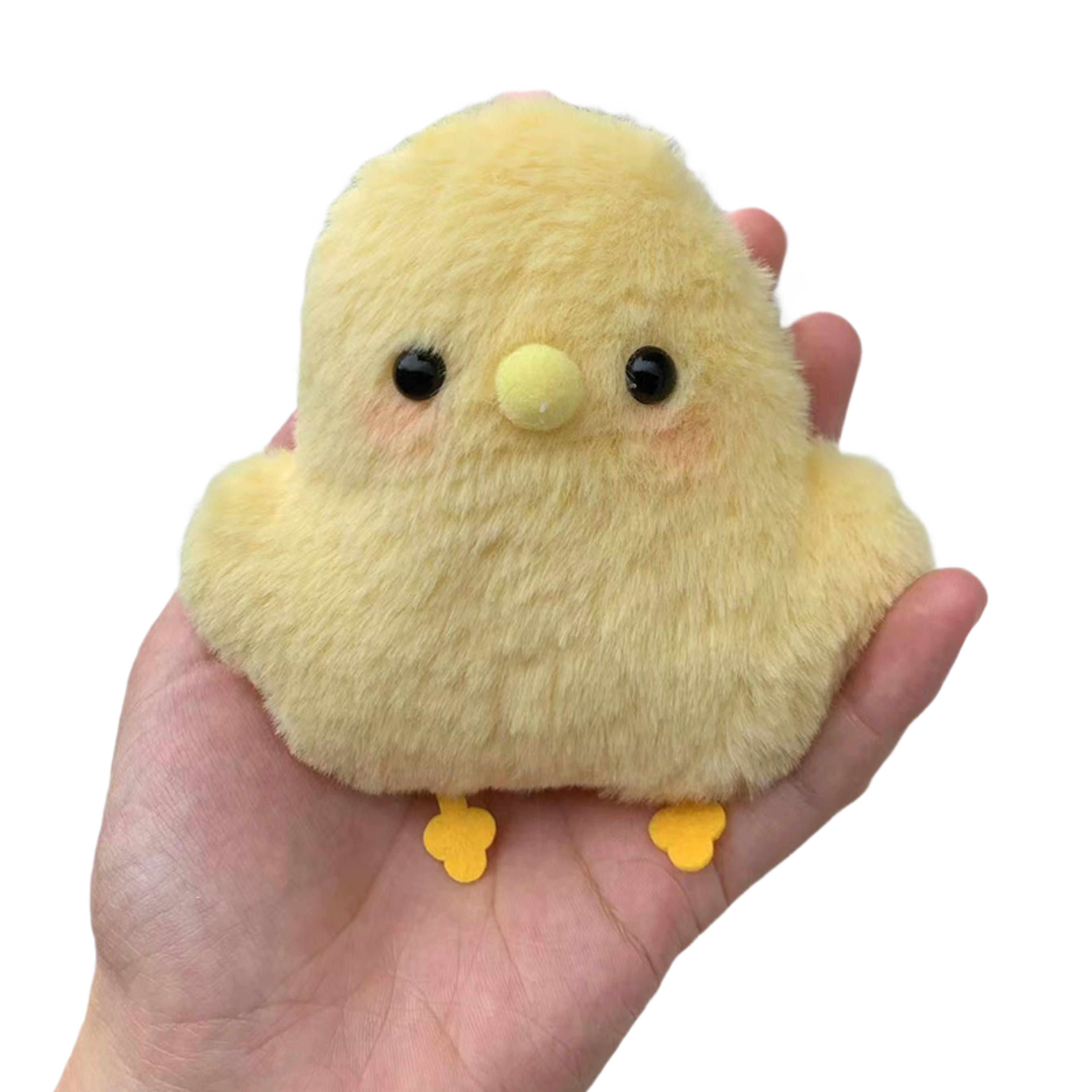 super cute plush chicken keychain cartoon chicken doll pendant for schoolbag, bag decor & creative gift