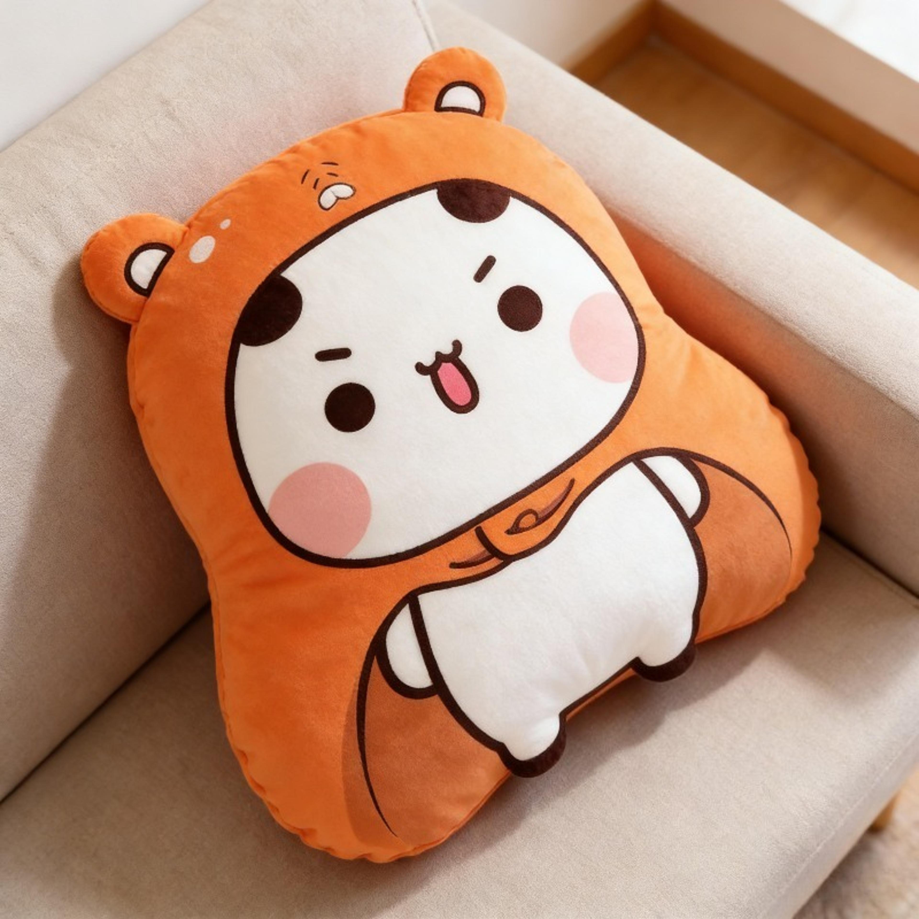 cute panda plush pillow soft bubu dudu bear throw cushion for kids & adults