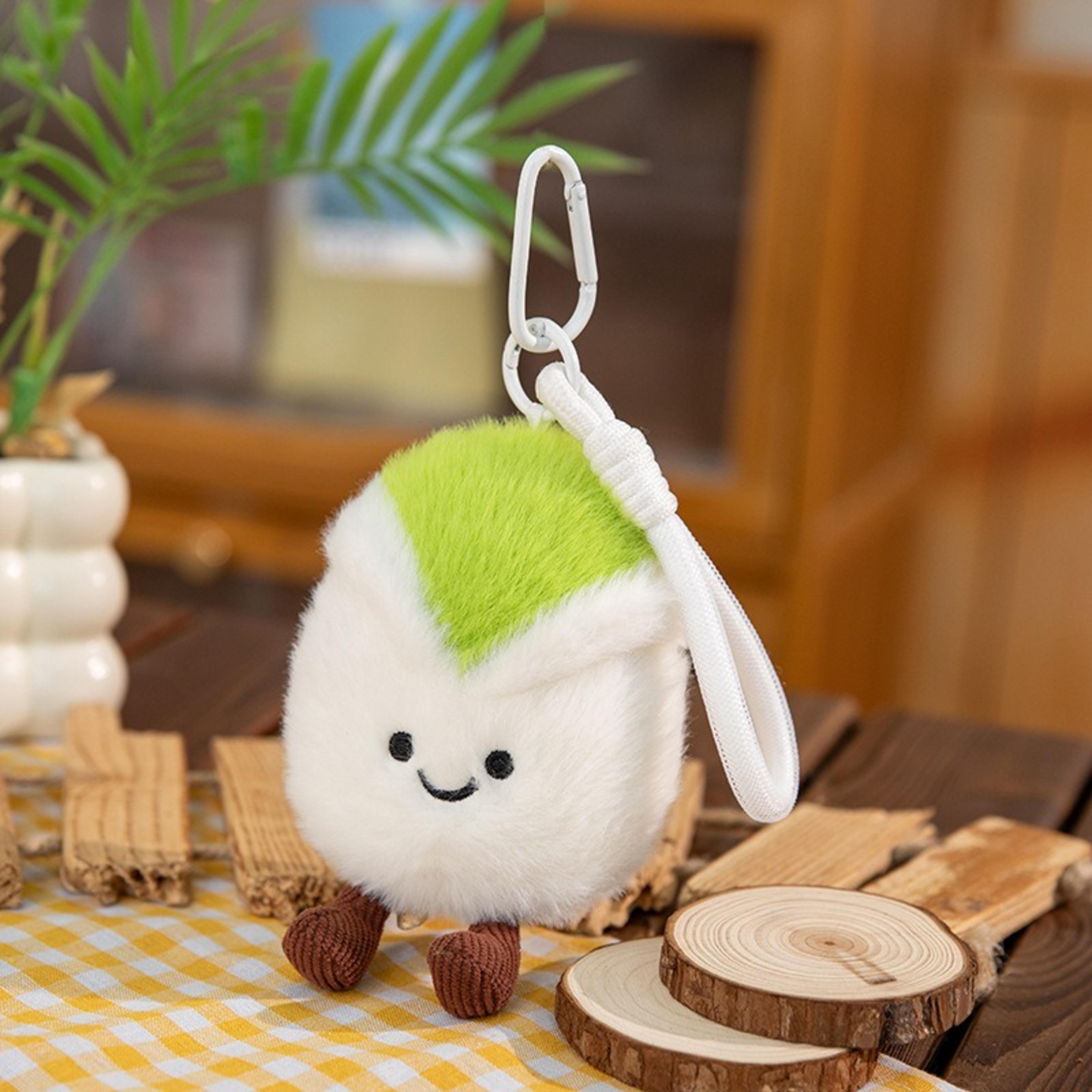 fun pistachio plush doll keychains fruit plushie pendant for backpack, christmas decorations & gifts