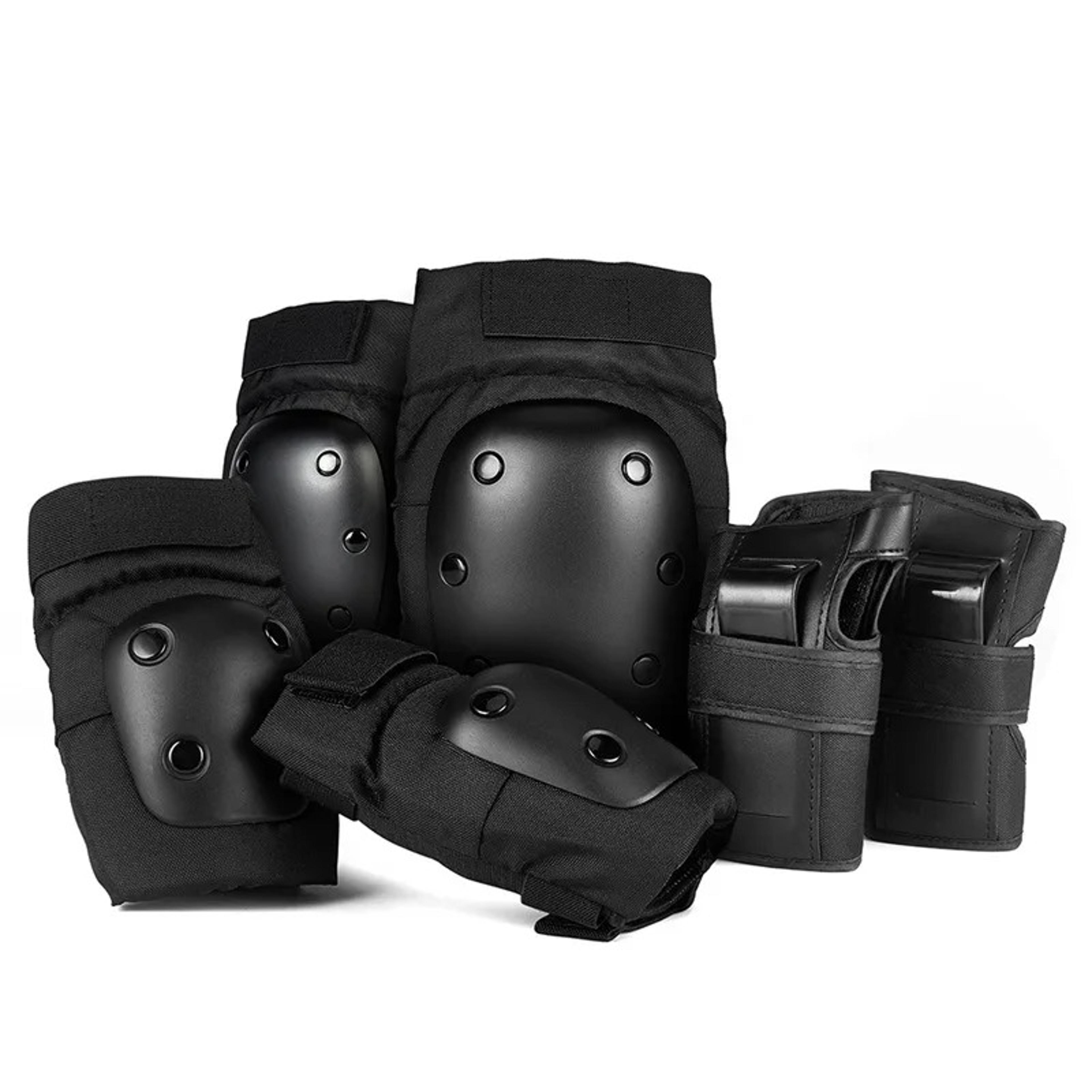 roller skating protective gear set knee pads, elbow guards, wrist guards for ice skating, skateboarding & biking train