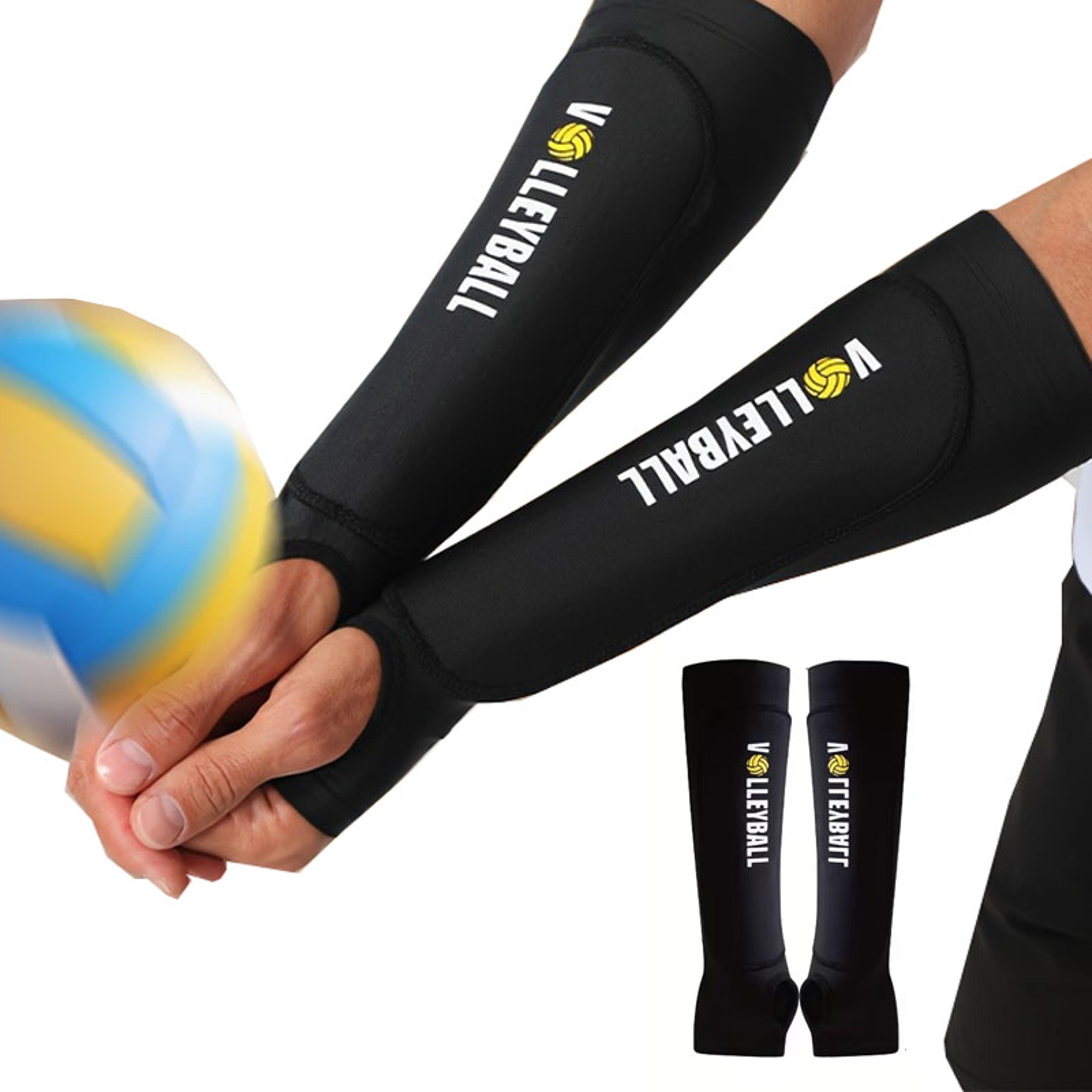anti-slip volleyball arm guard with shock absorption sponge pad