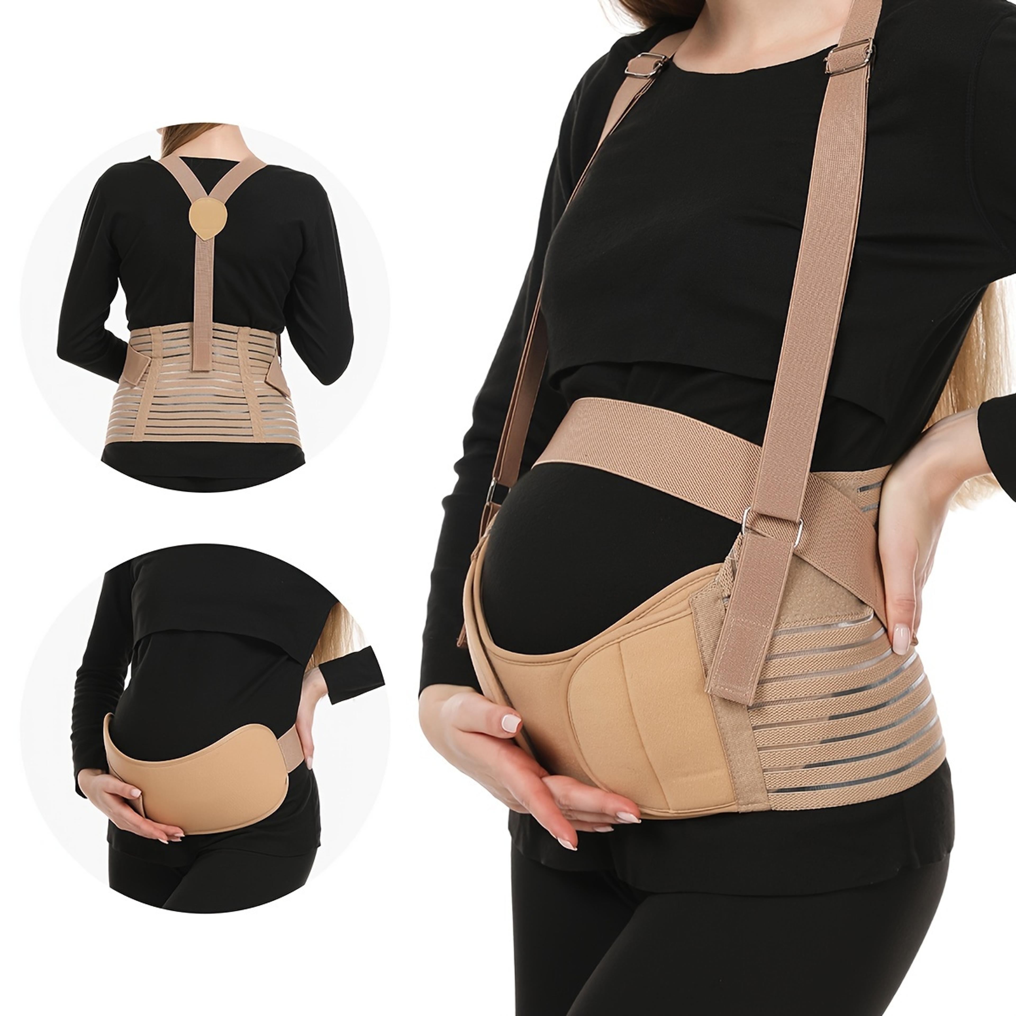 adjustable maternity support belt for lower back pain relief, breathable belly band & waist support