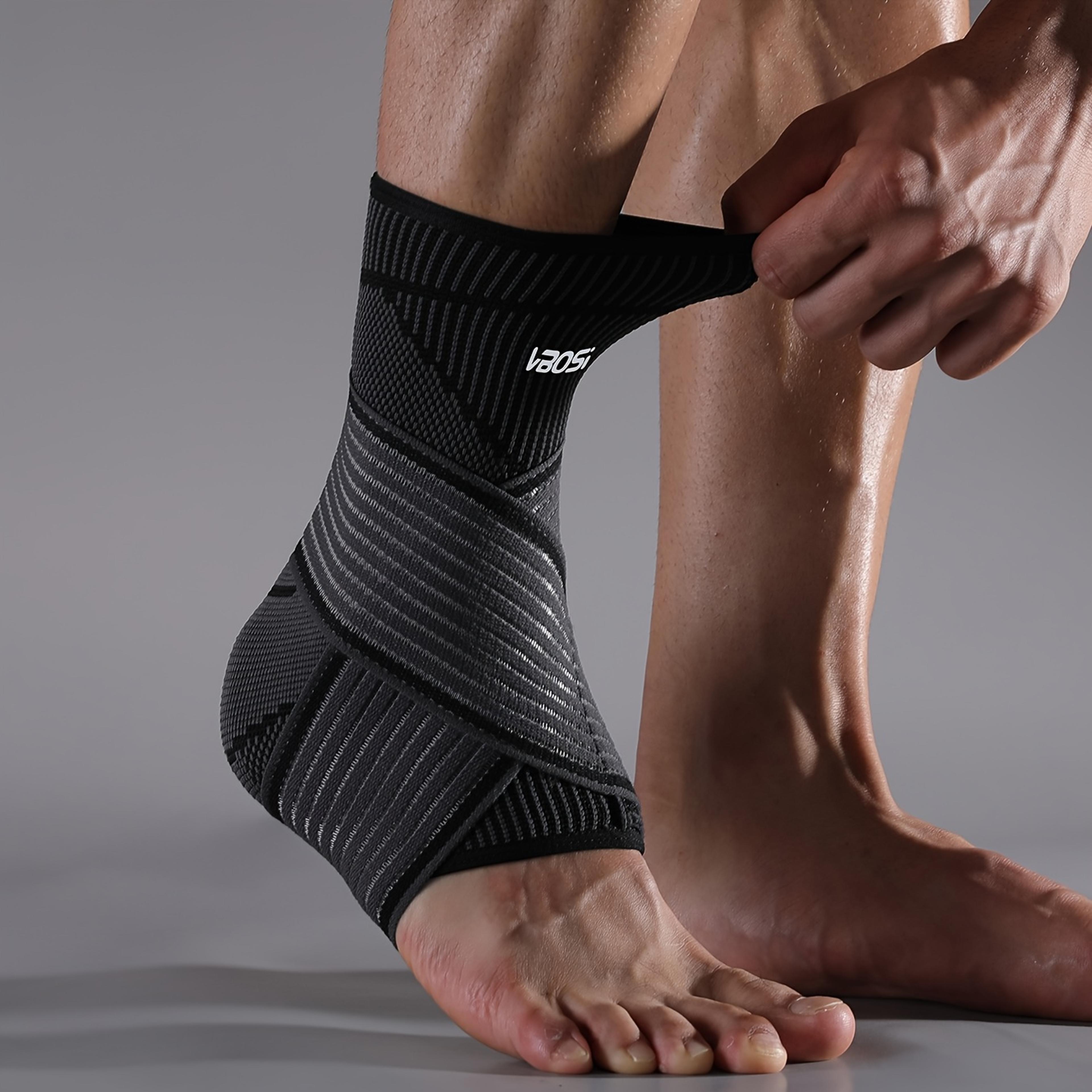 ankle compression sleeve for women & men foot support brace for sprains and injuries