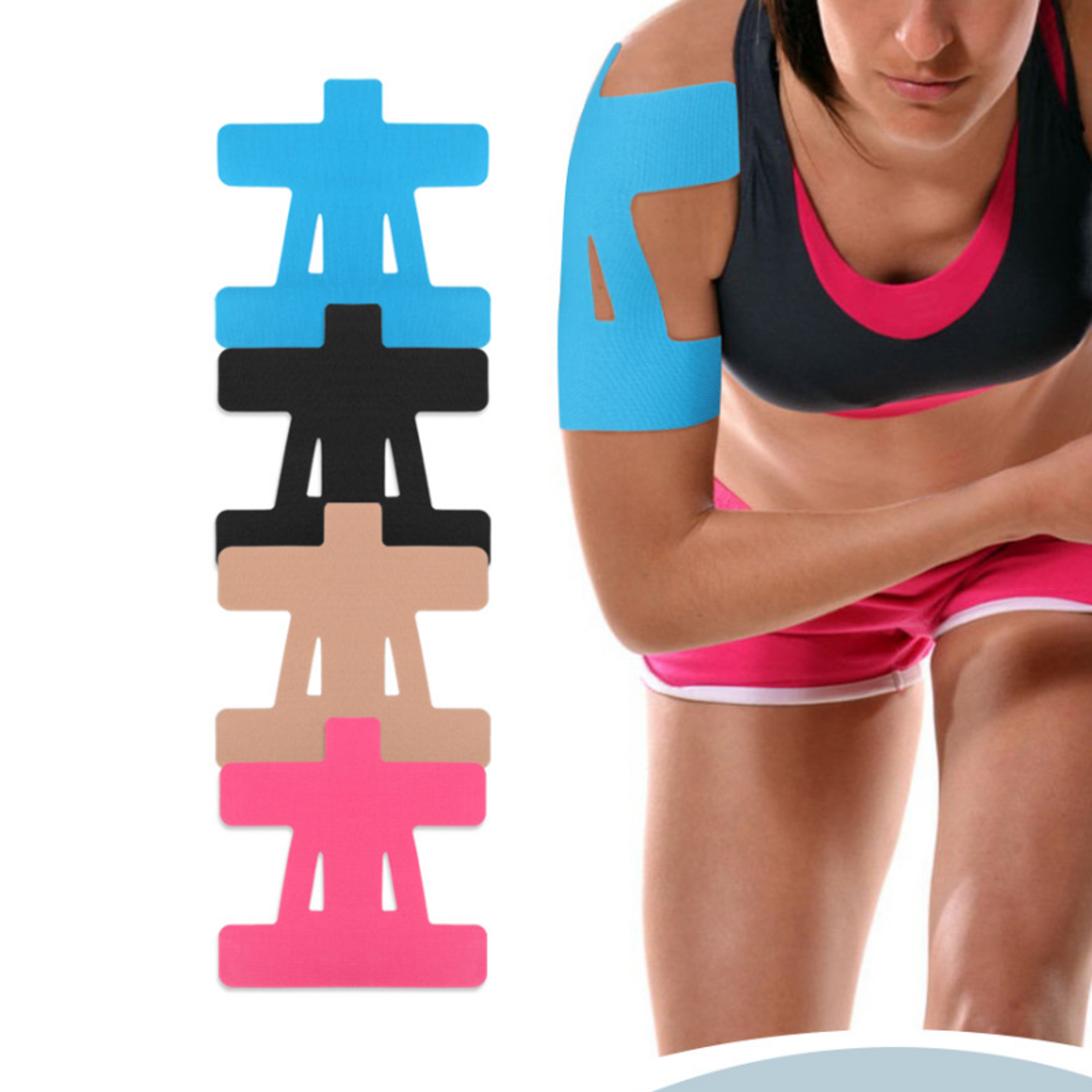 elastic shoulder protector tape breathable muscle support & stability for outdoor sports