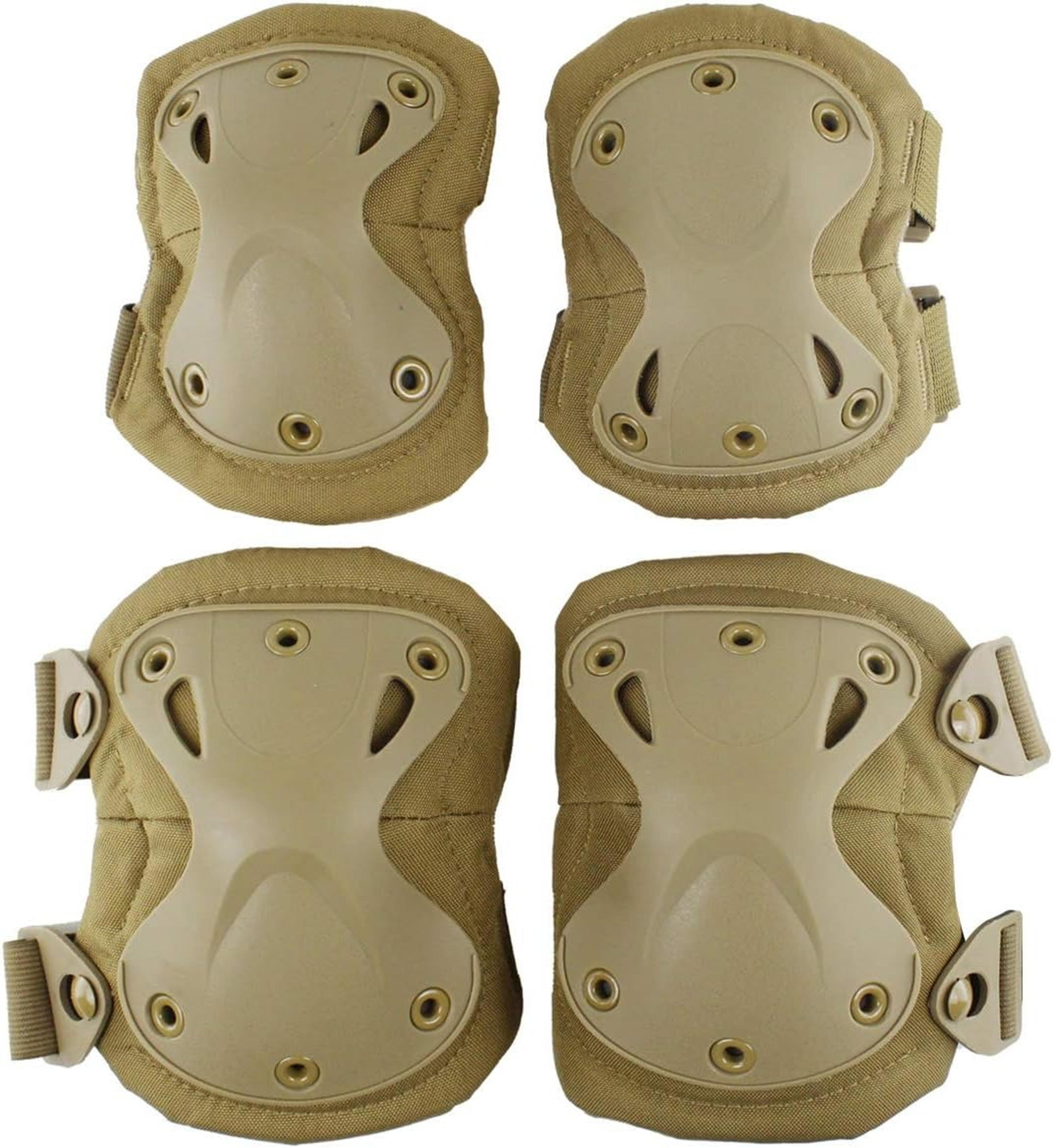 premium knee and elbow protective pads outdoor safety gear set for cycling skateboarding and paintball