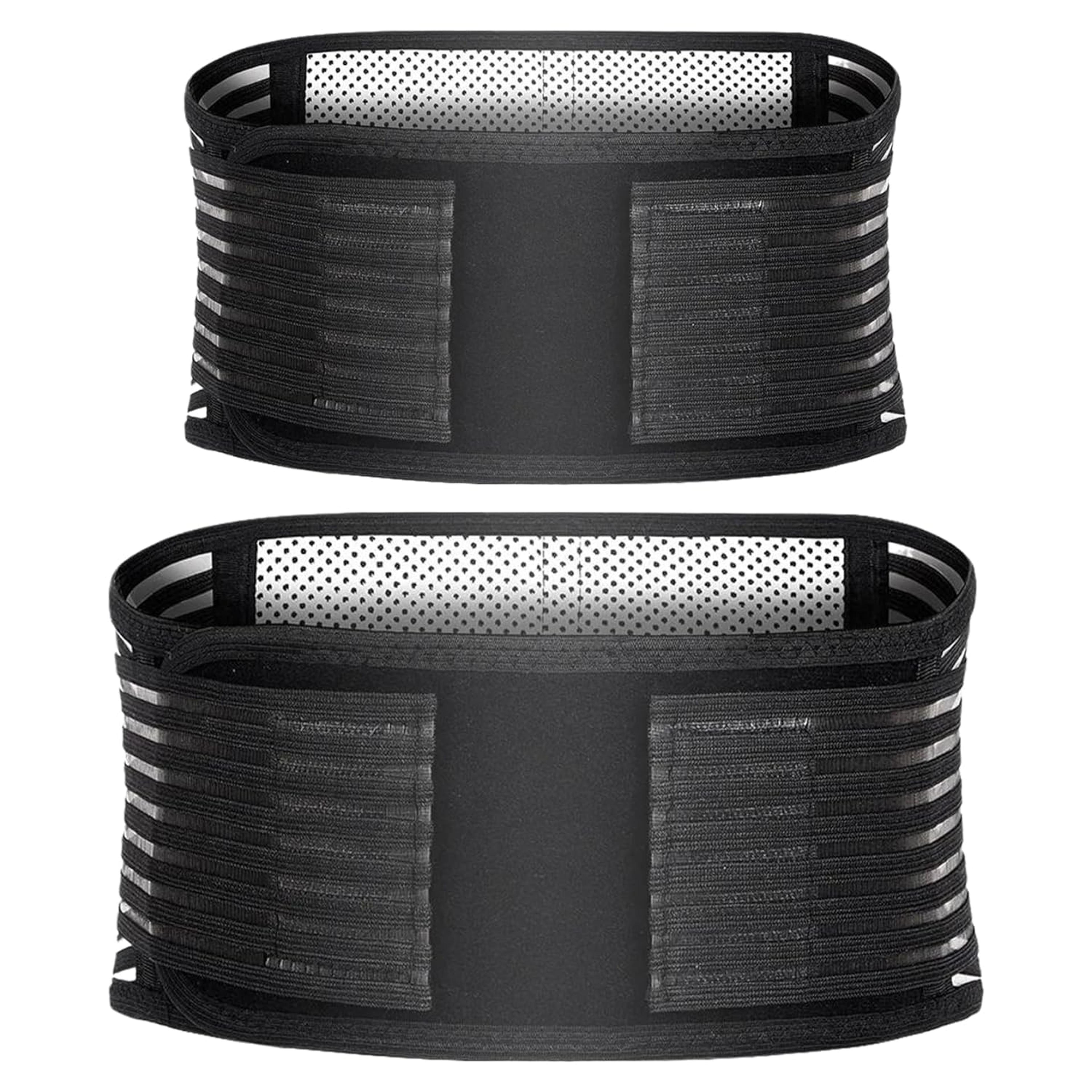 self-heating back support belt for men and women, breathable lower back brace for pain relief