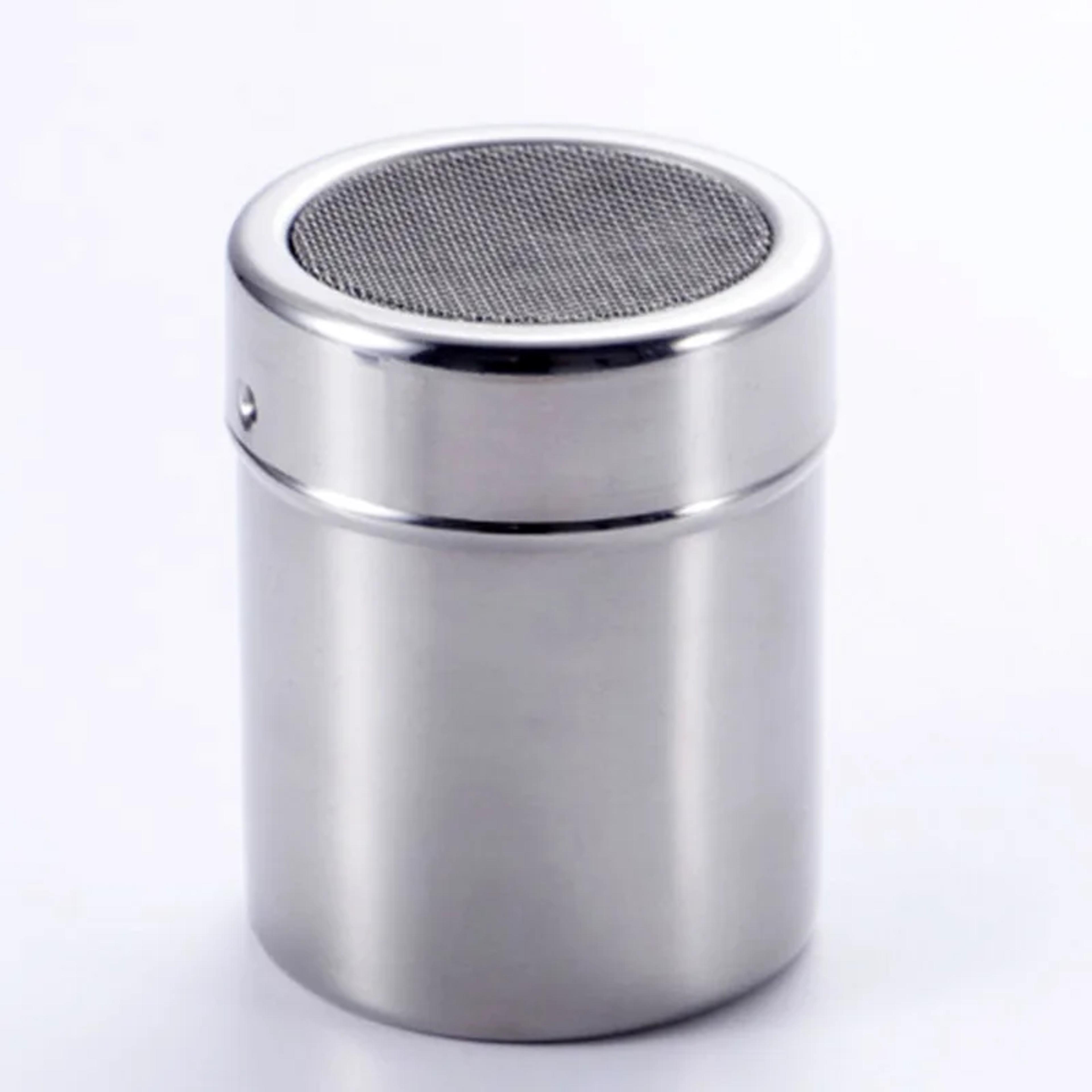 premium stainless steel baking sifter with cover for flour sugar