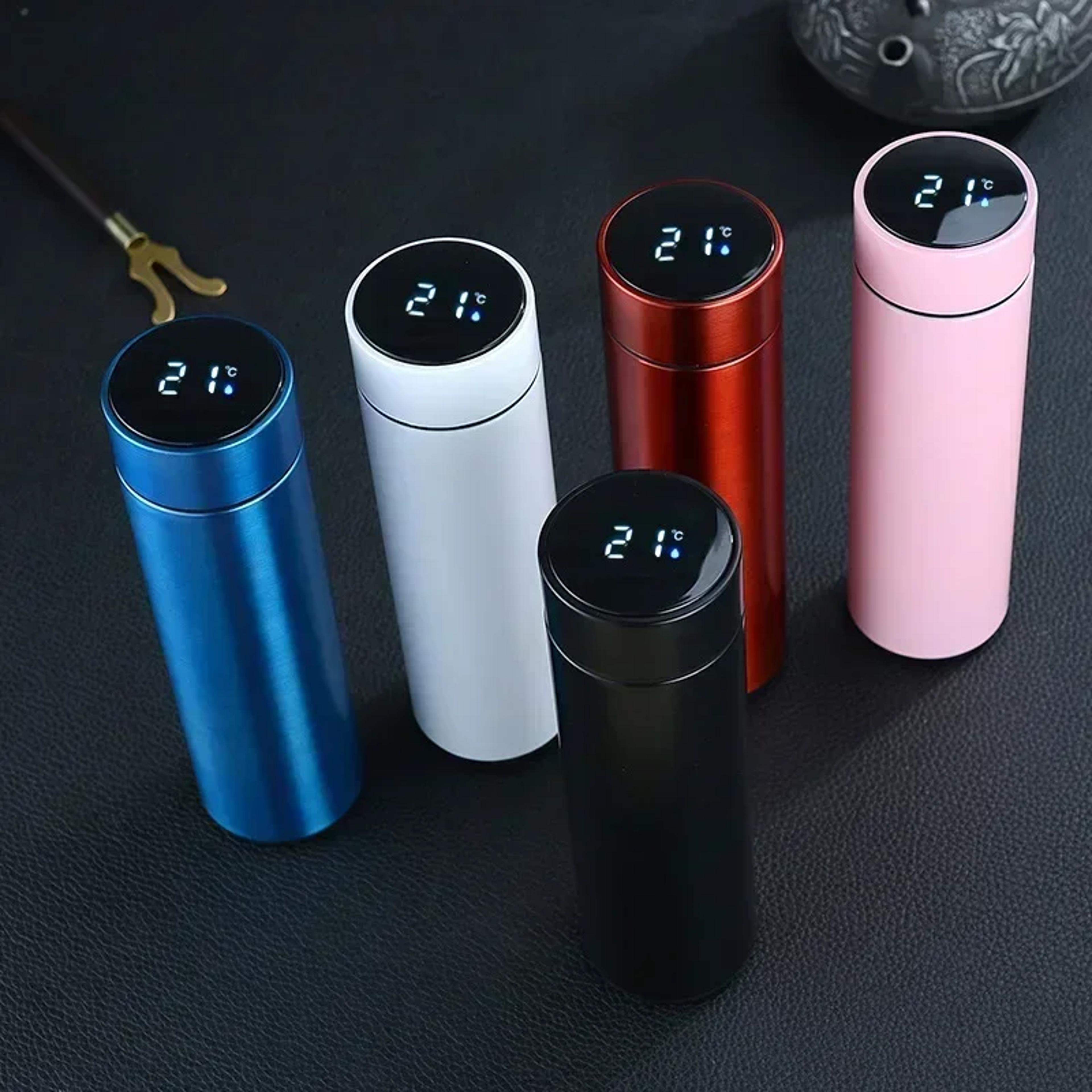 stainless steel thermos bottle with led digital temperature display intelligent temperature measurement vacuum flask