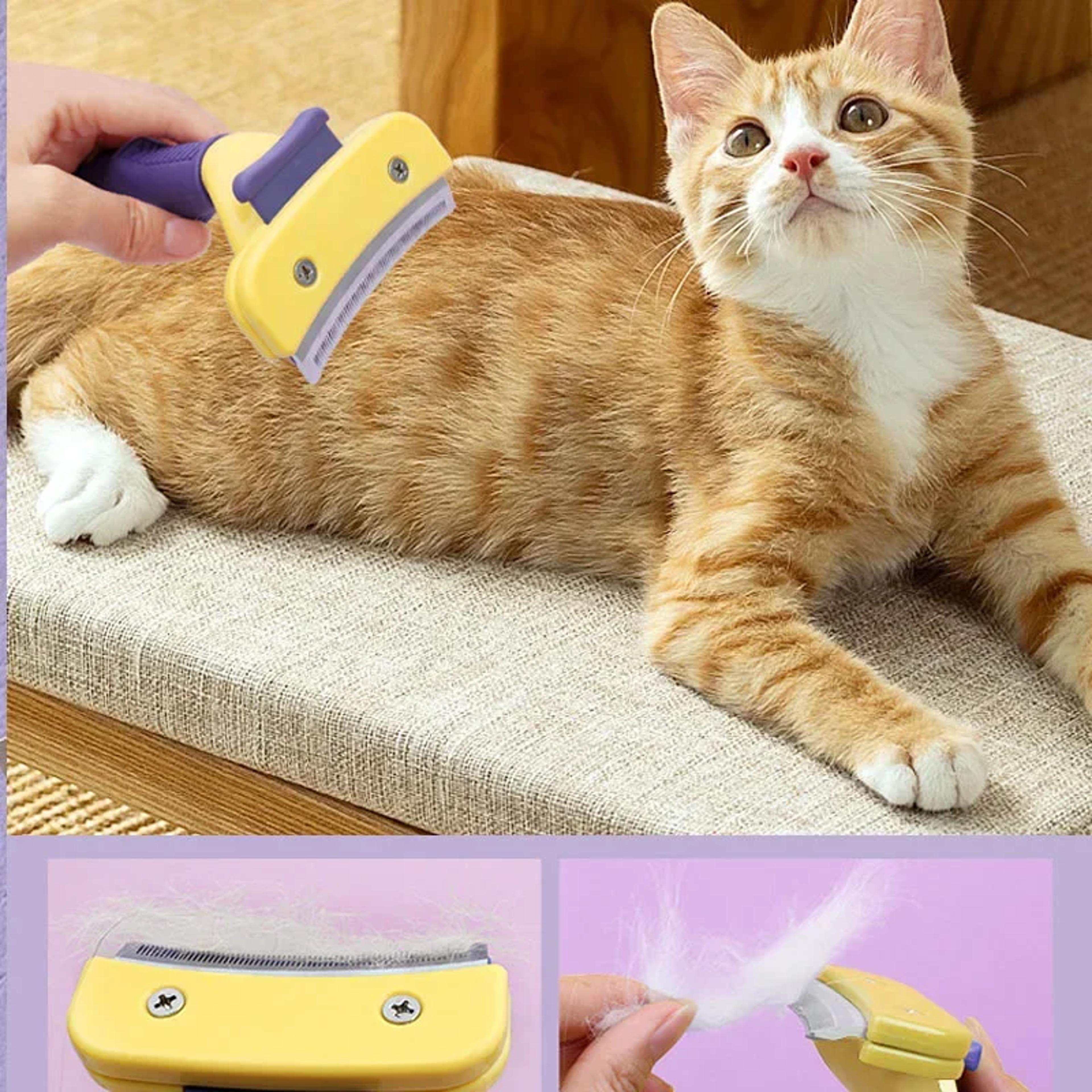 pet grooming combs dog hair remover & cat furminator detachable trimmer attachment