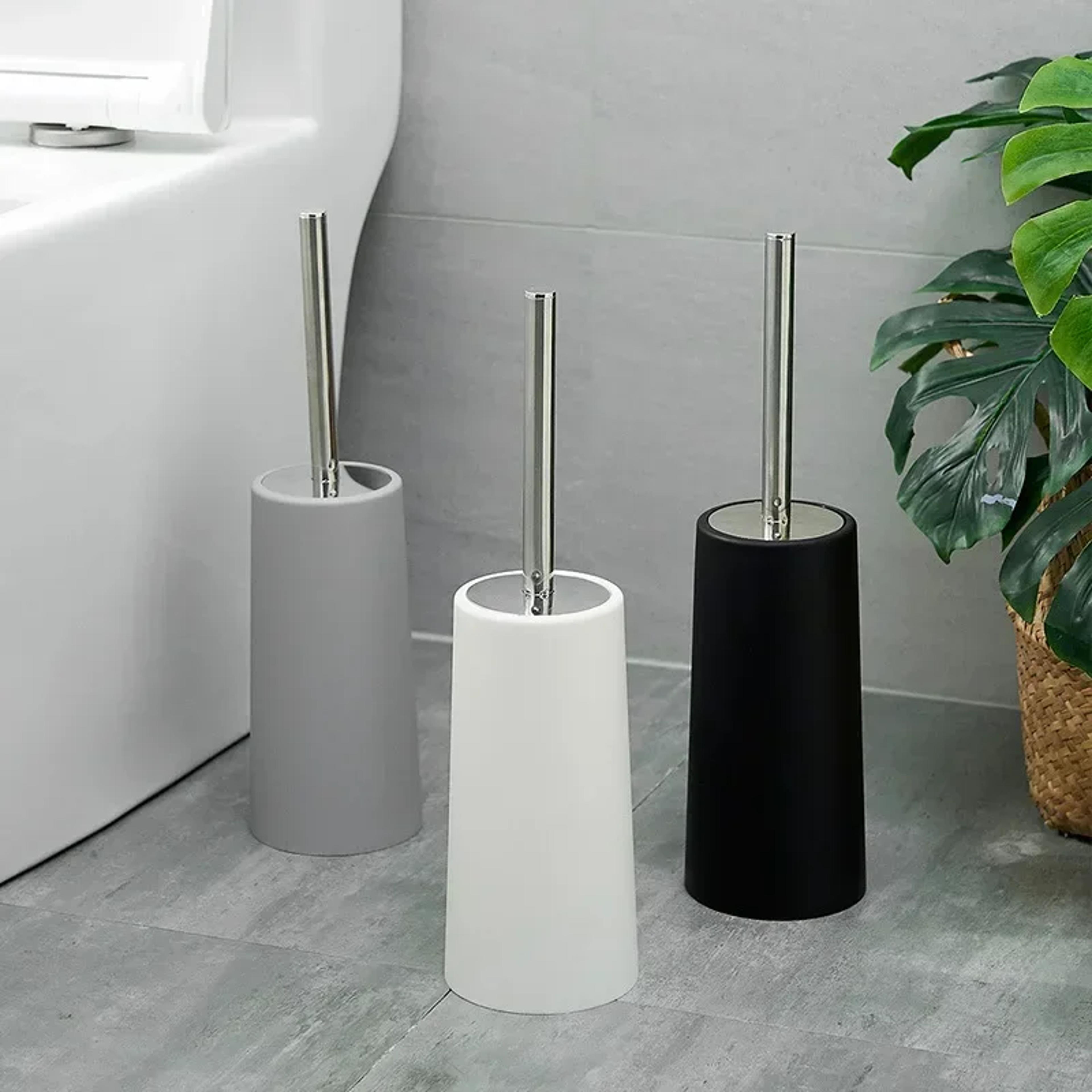 creative nordic style golden toilet brush with holder elegant bathroom cleaning brush for household floor care