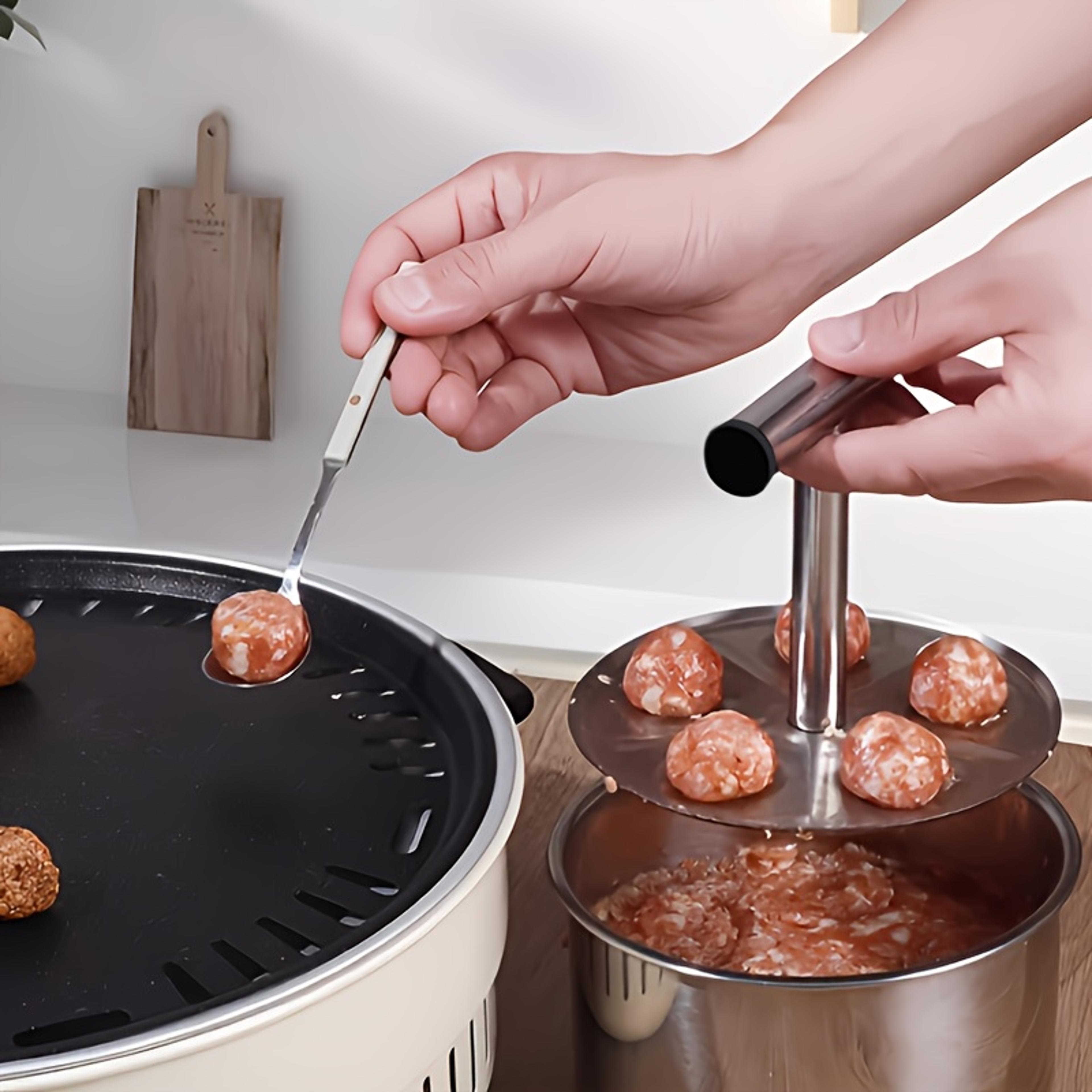 stainless steel meatball maker perfectly shaped pasta & soup balls dishwasher safe & rustproof