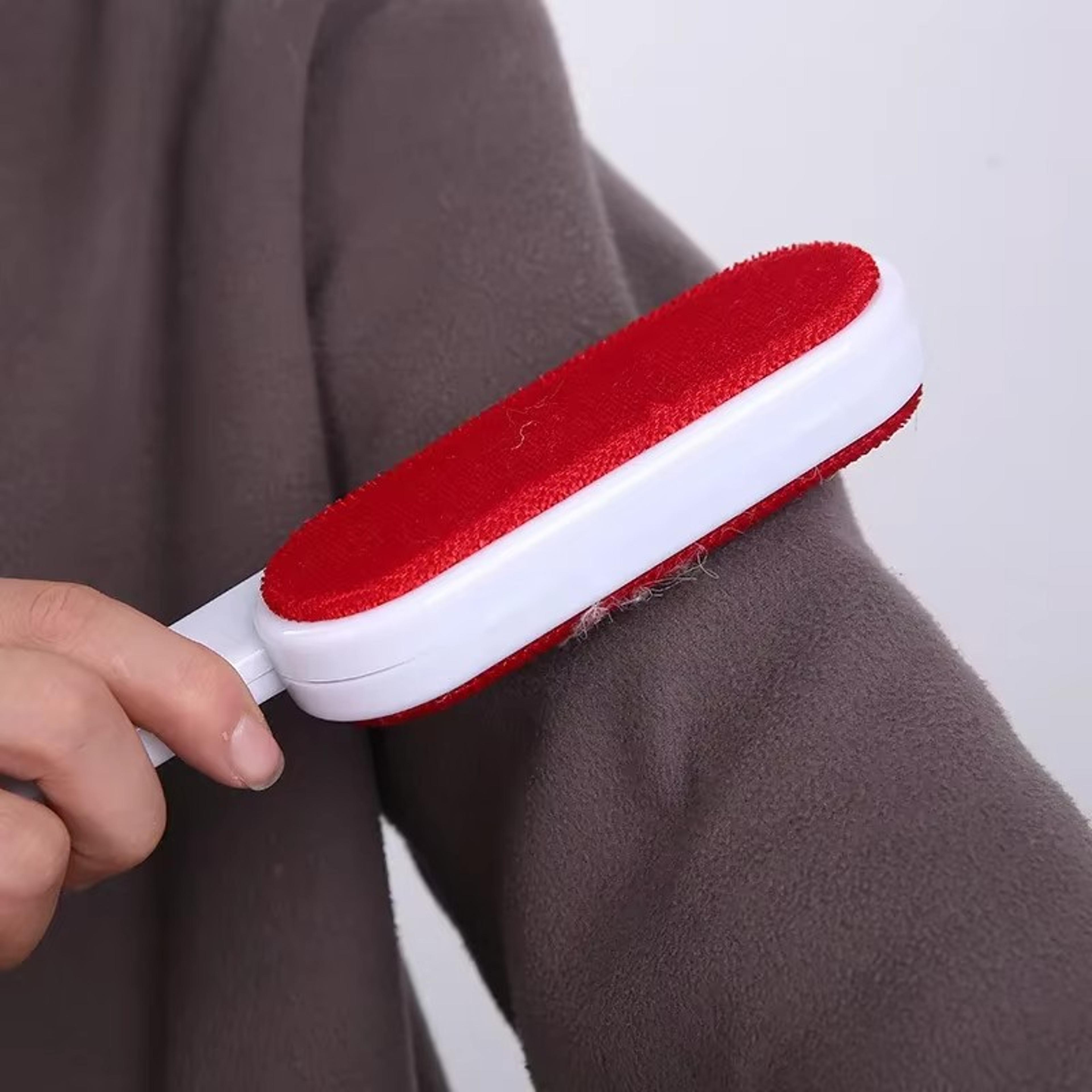self-cleaning lint roller for pet hair double-sided, reusable, and effective hair remover for sofa, carpet.