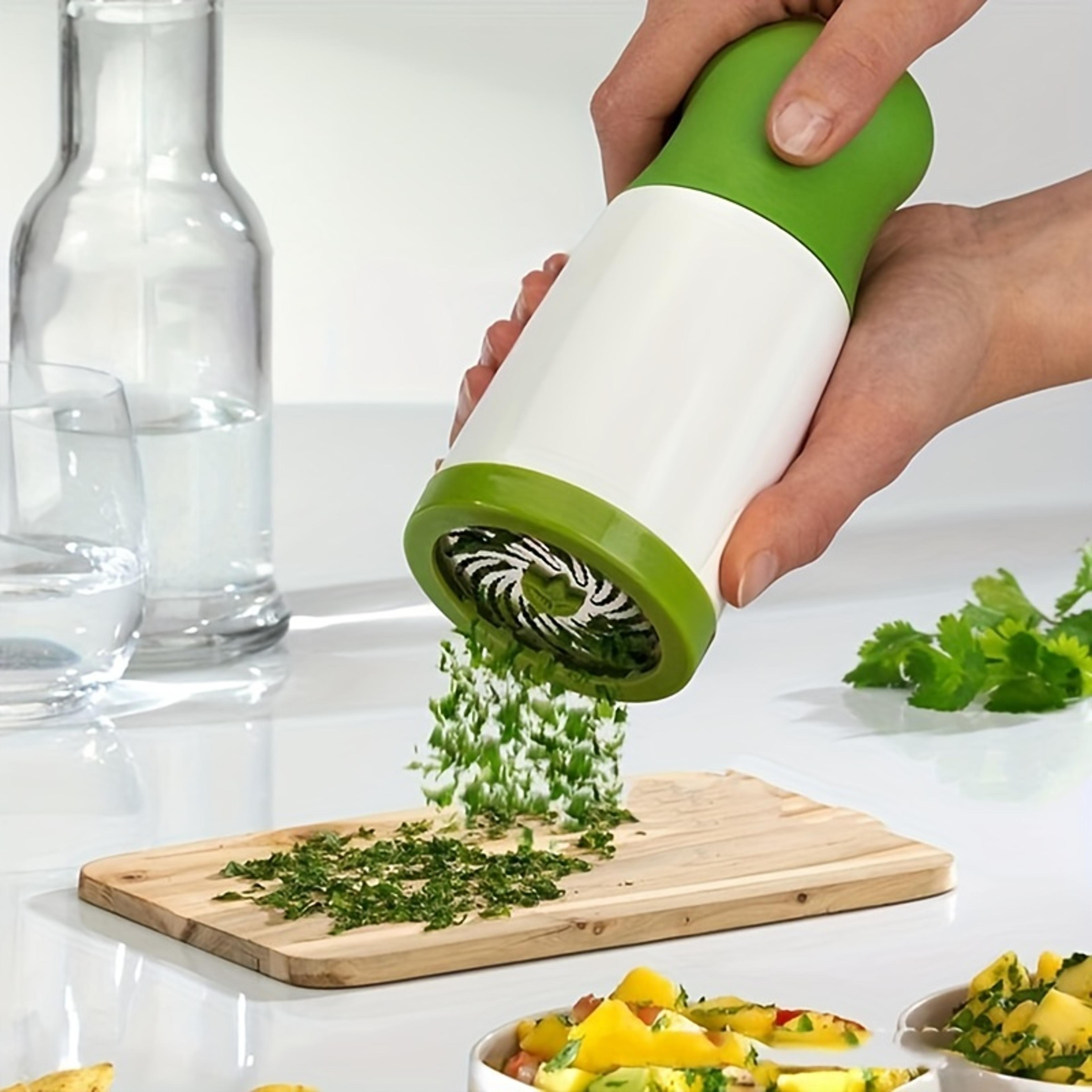 manual herb grinder spice mill versatile vegetable cutter & cilantro mincer for kitchen use