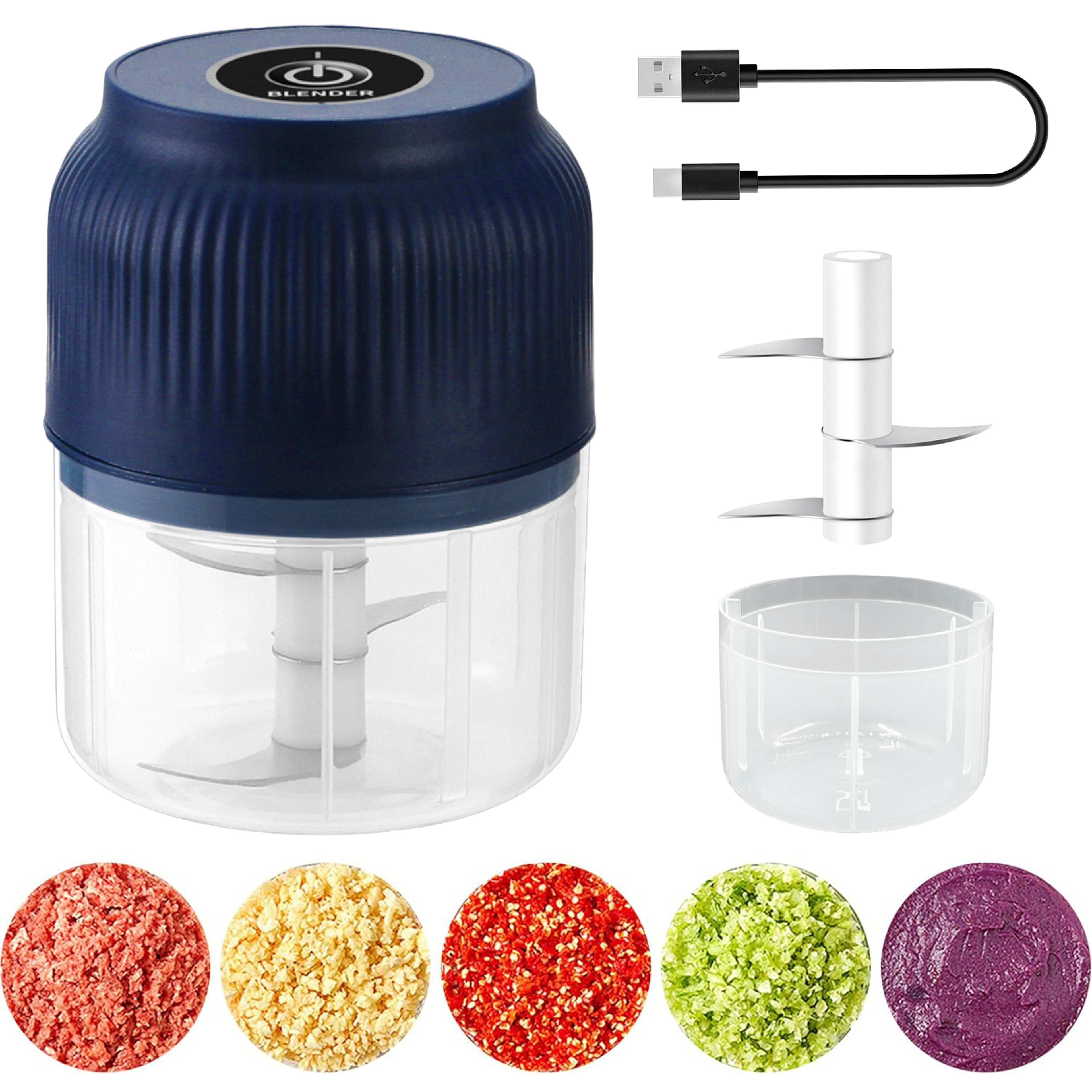 electric mini garlic chopper usb meat grinder quick and easy crushing for garlic, ginger & vegetables