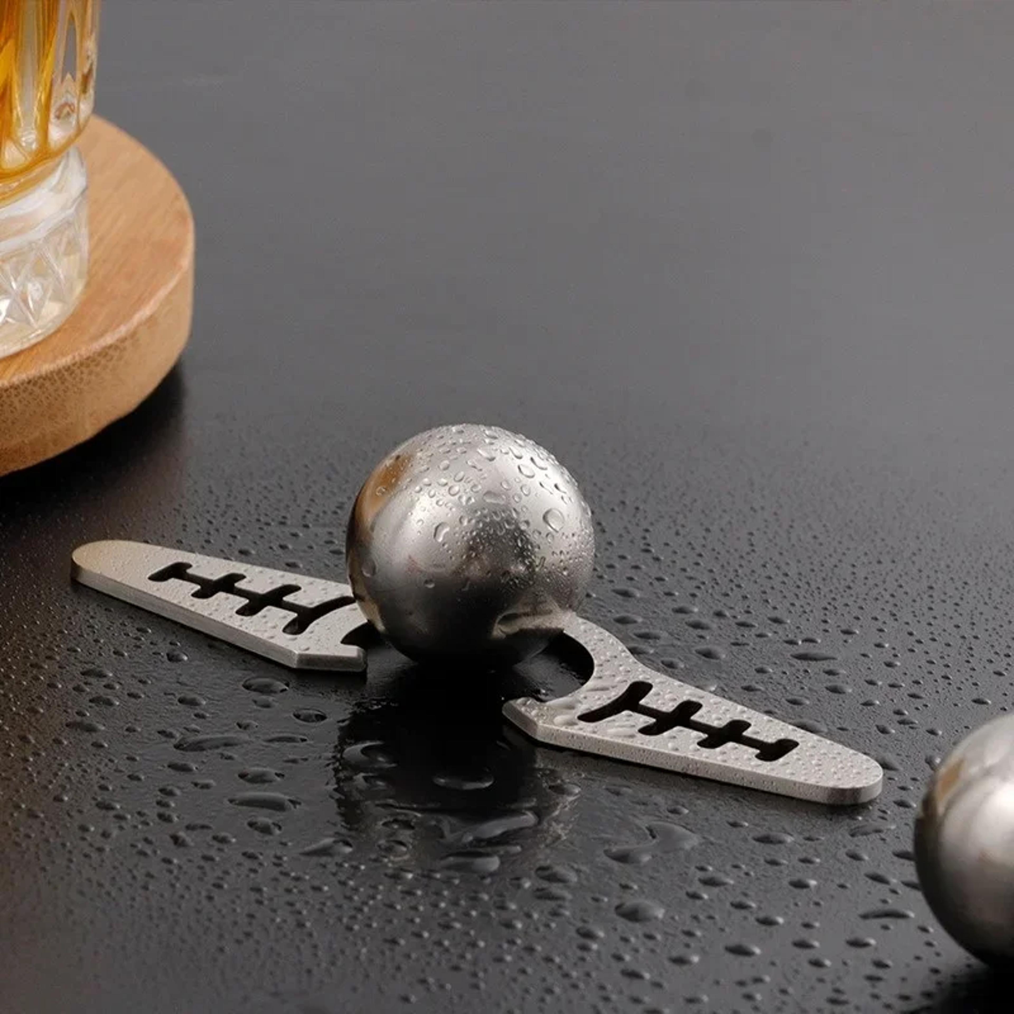reusable stainless steel coffee cooling ice balls for espresso flavor enhancer & coffee tool