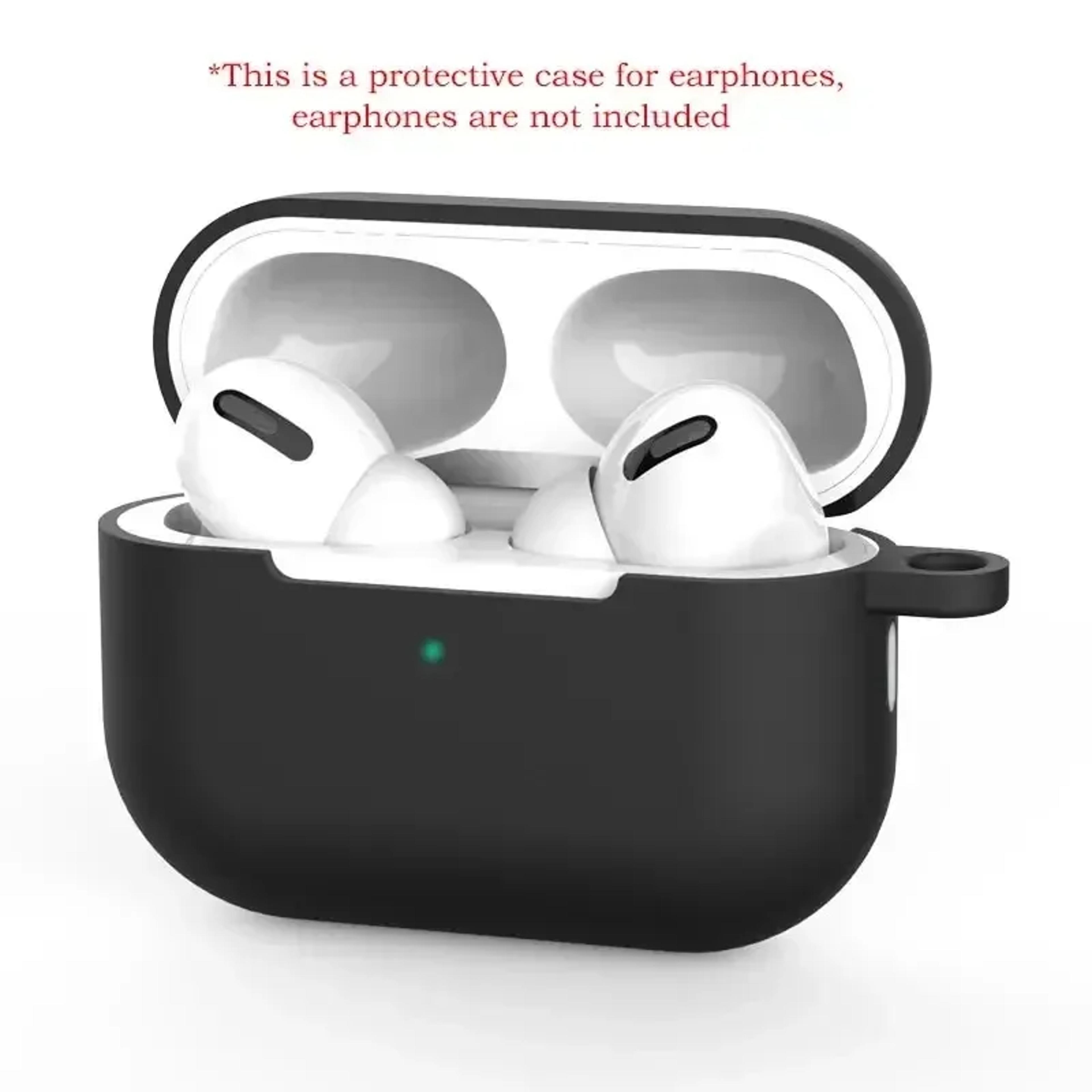airpods pro silicone case solid color protective cover for apple bluetooth headsets