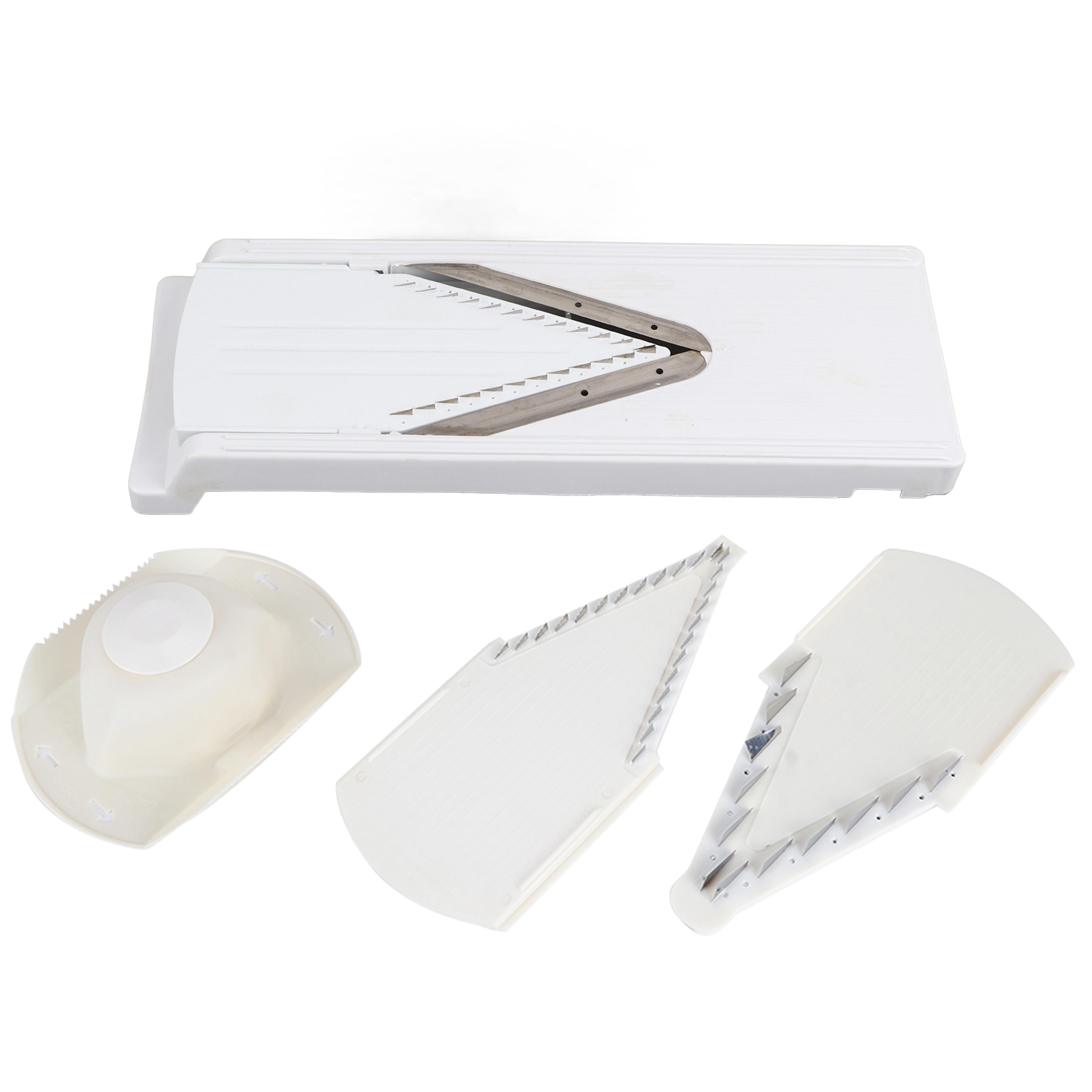 multifunctional v-shaped grater slicing cutter with hand protector stainless steel blade