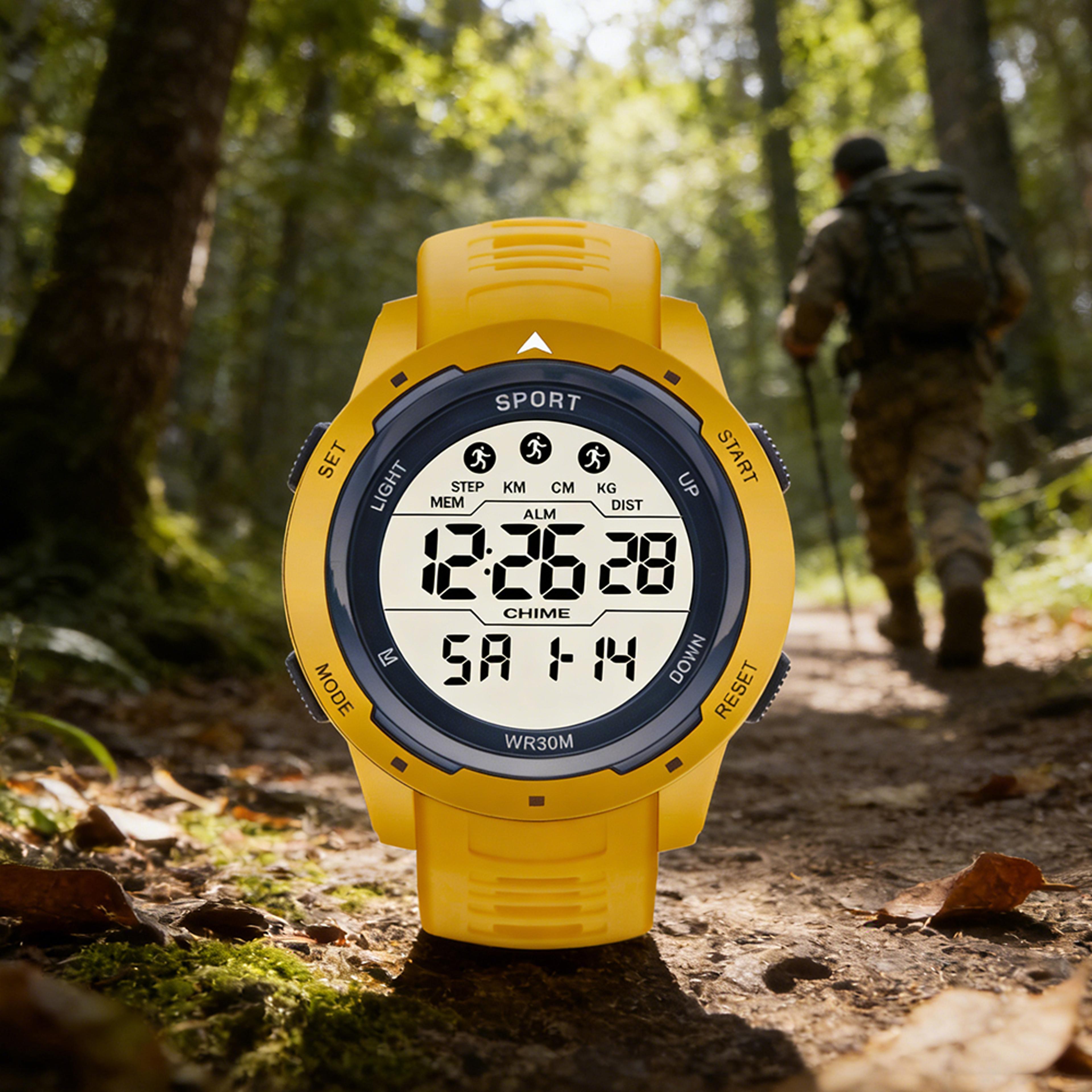 sports digital watch for men & kids luminous multifunction chronograph sweatproof wristwatch