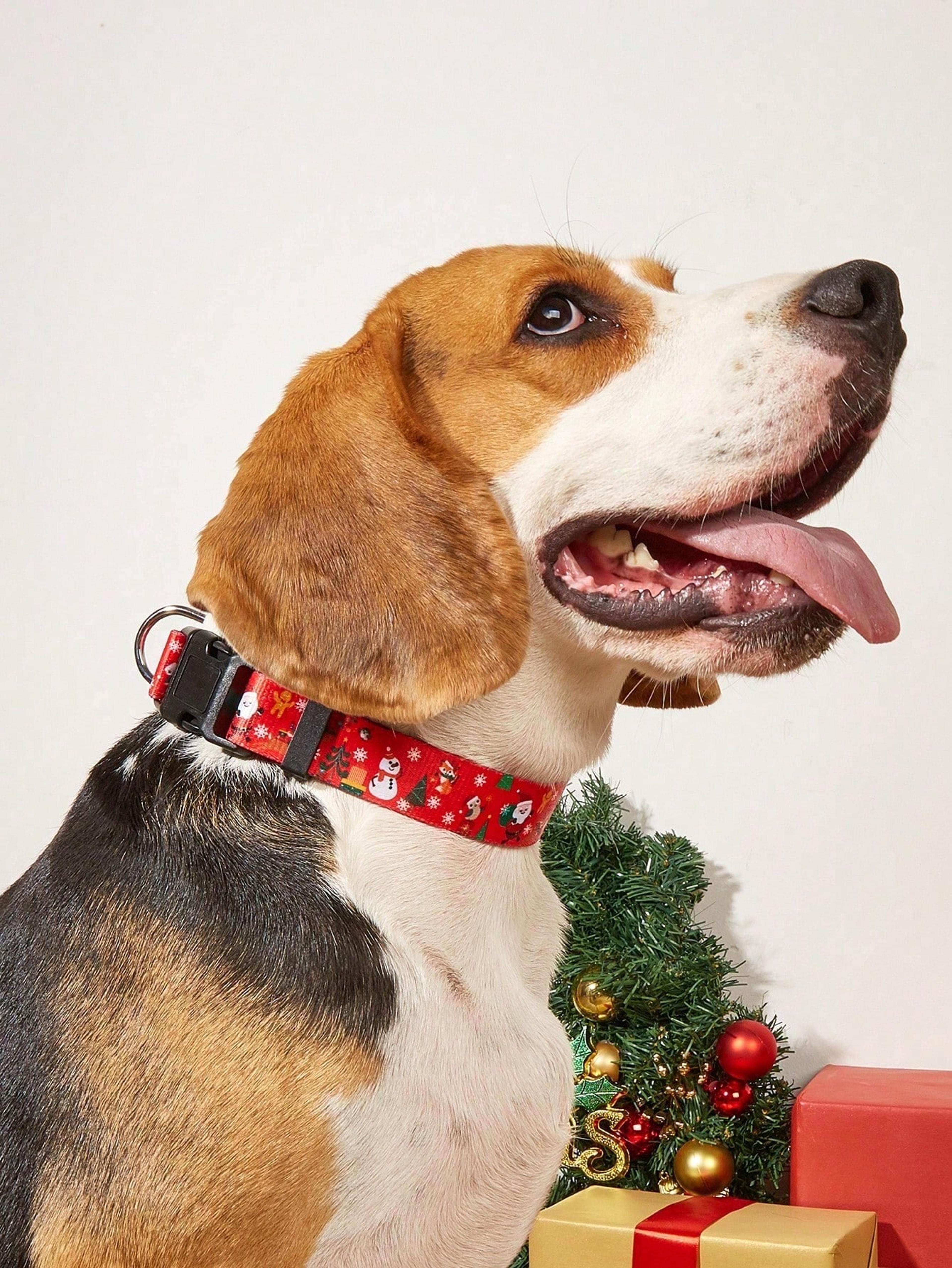 christmas pet leash with harness and walking rope for dogs adjustable chest strap and comfortable pet collar