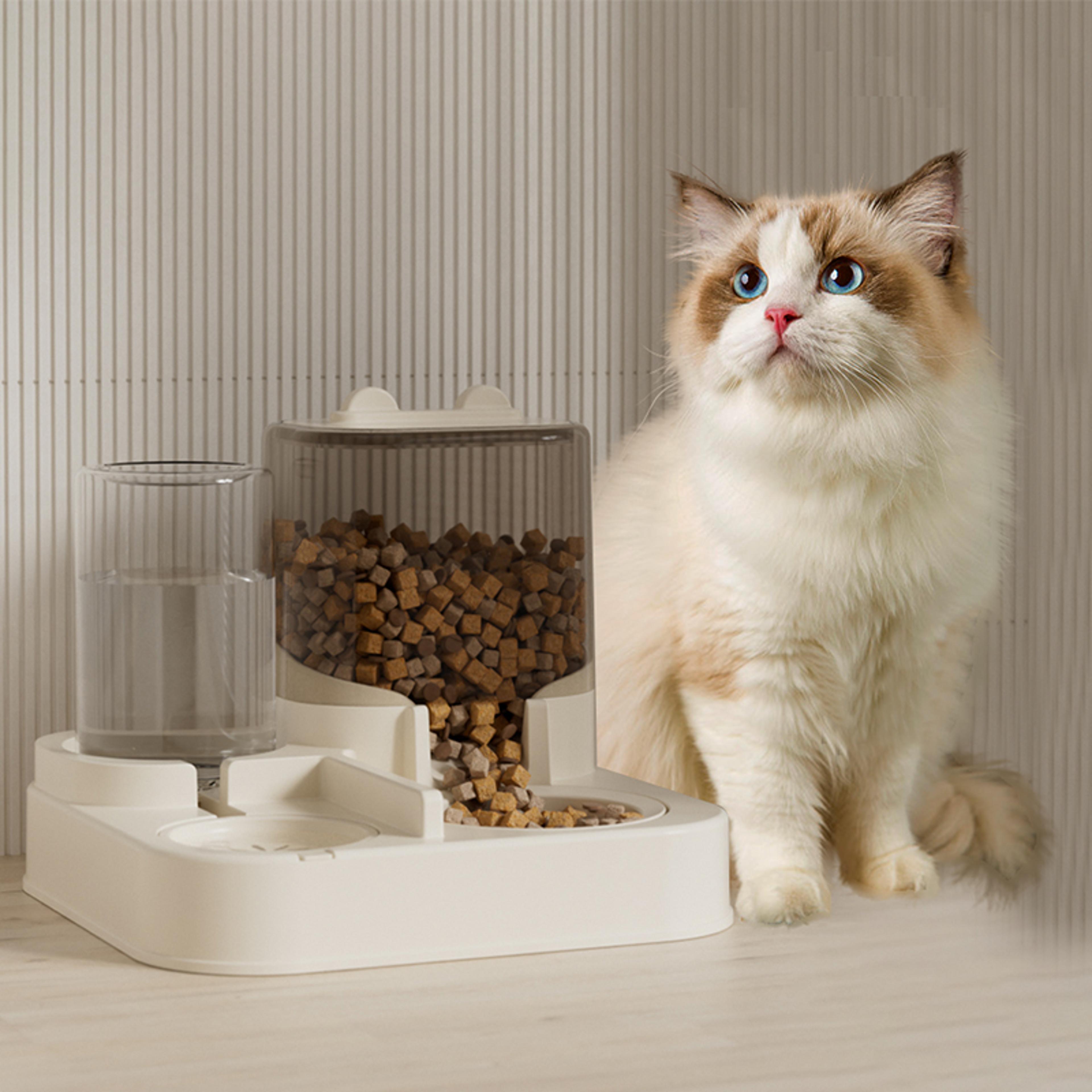 automatic pet feeder and water dispenser combo for dogs & cats large capacity pet bowl for effortless feeding