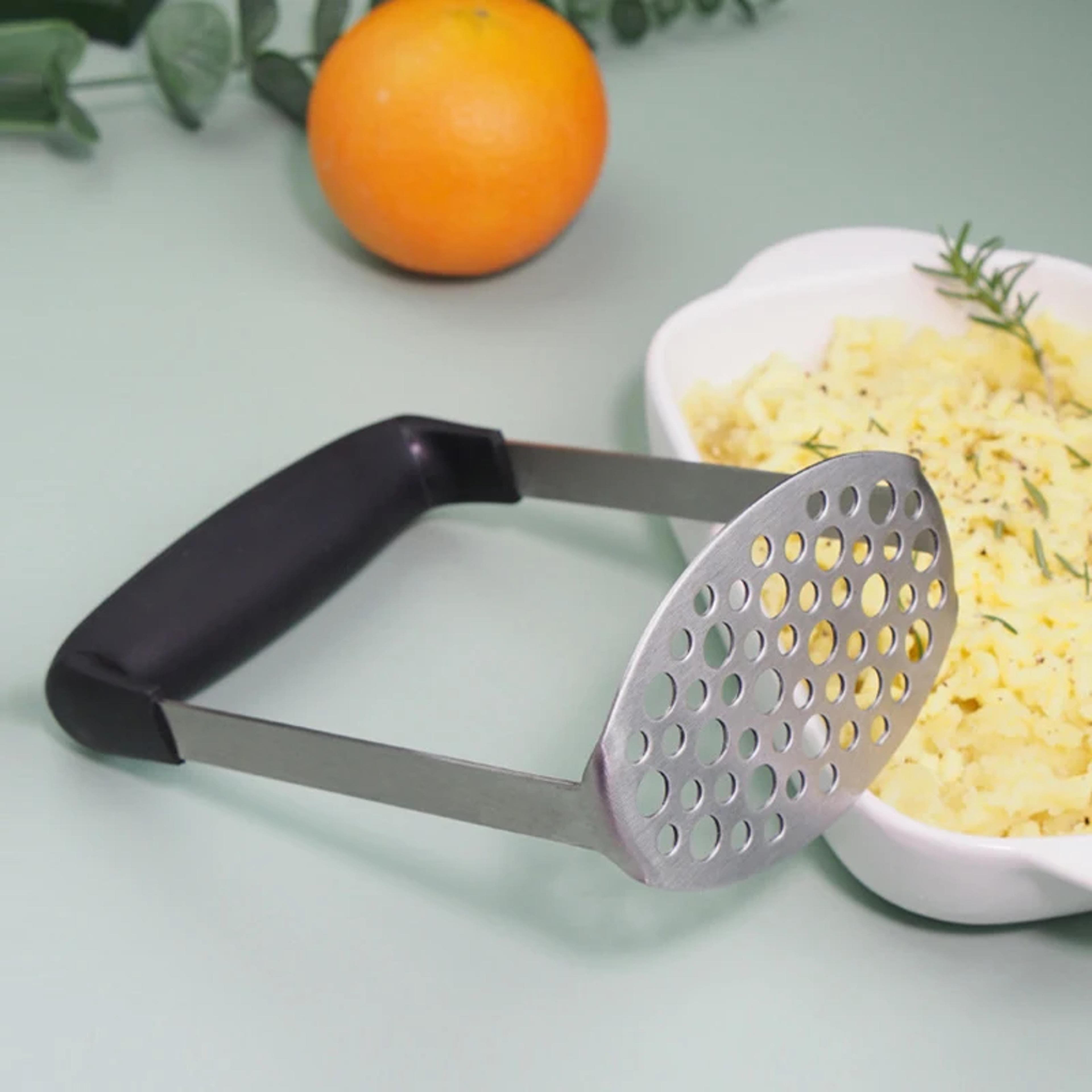 stainless steel potato masher effortless smooth purees & mashed potatoes maker