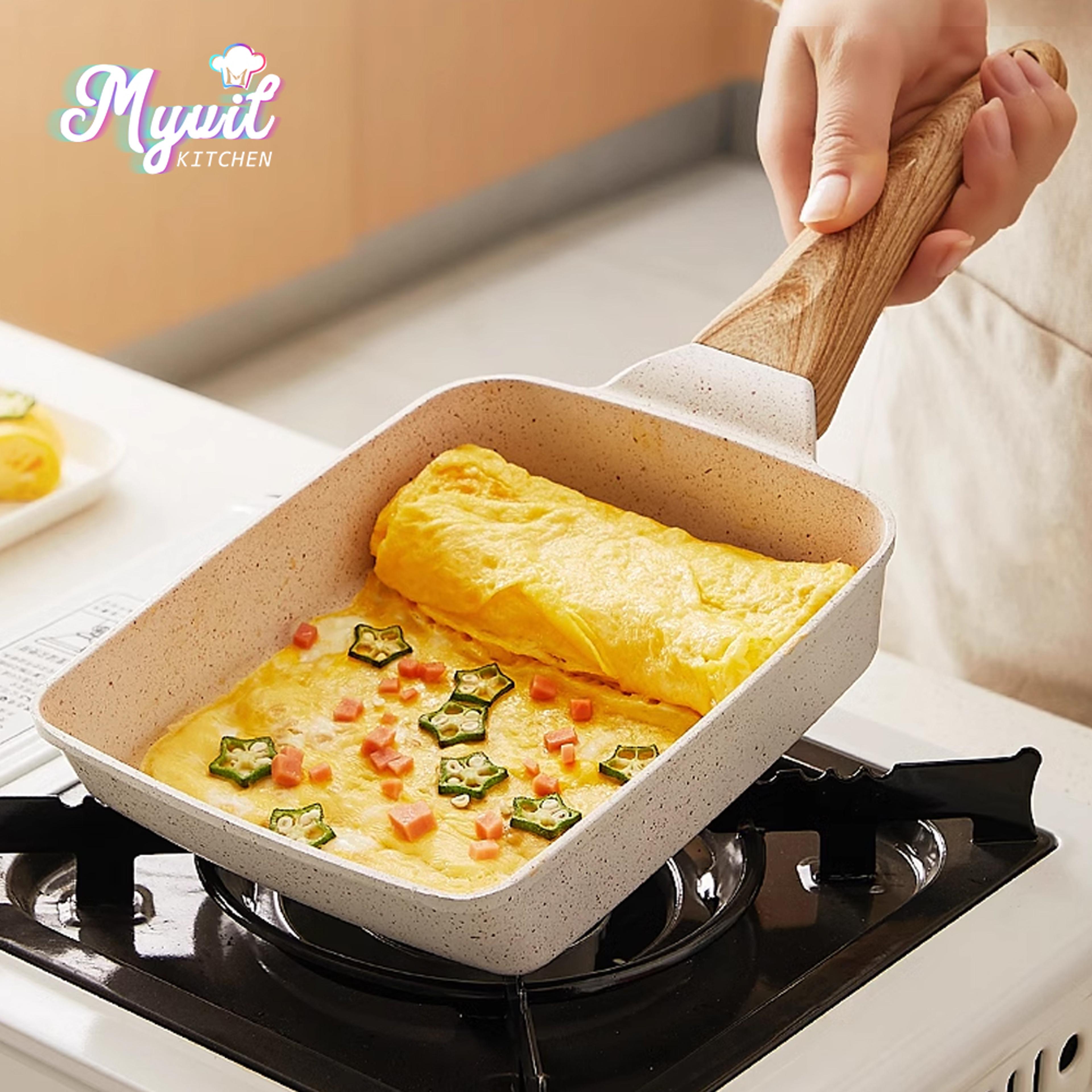 nonstick omelet frying pan for cooking eggs, pancakes, steaks & more breakfast maker