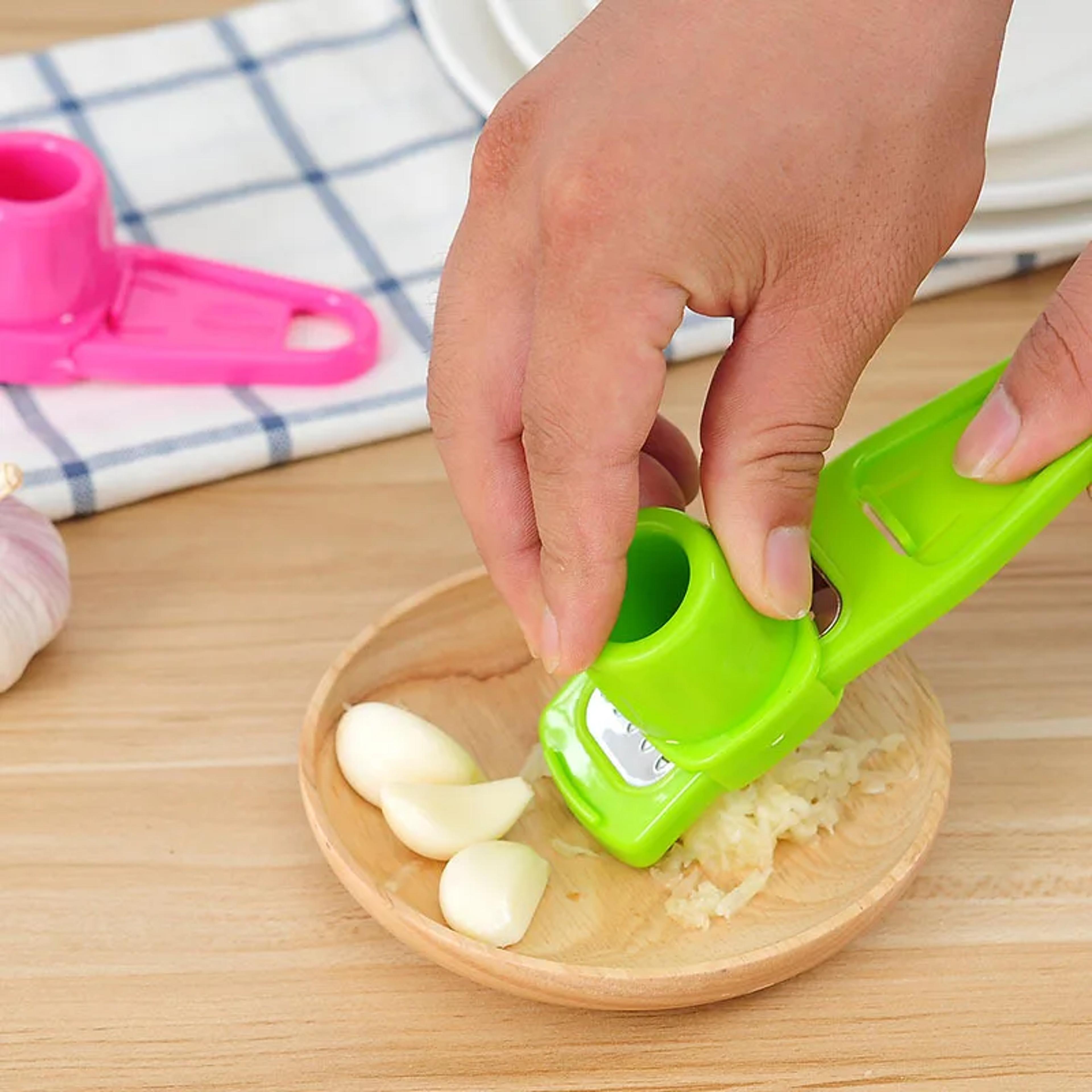 premium garlic crusher press and ginger garlic grinder manual mincer tool
