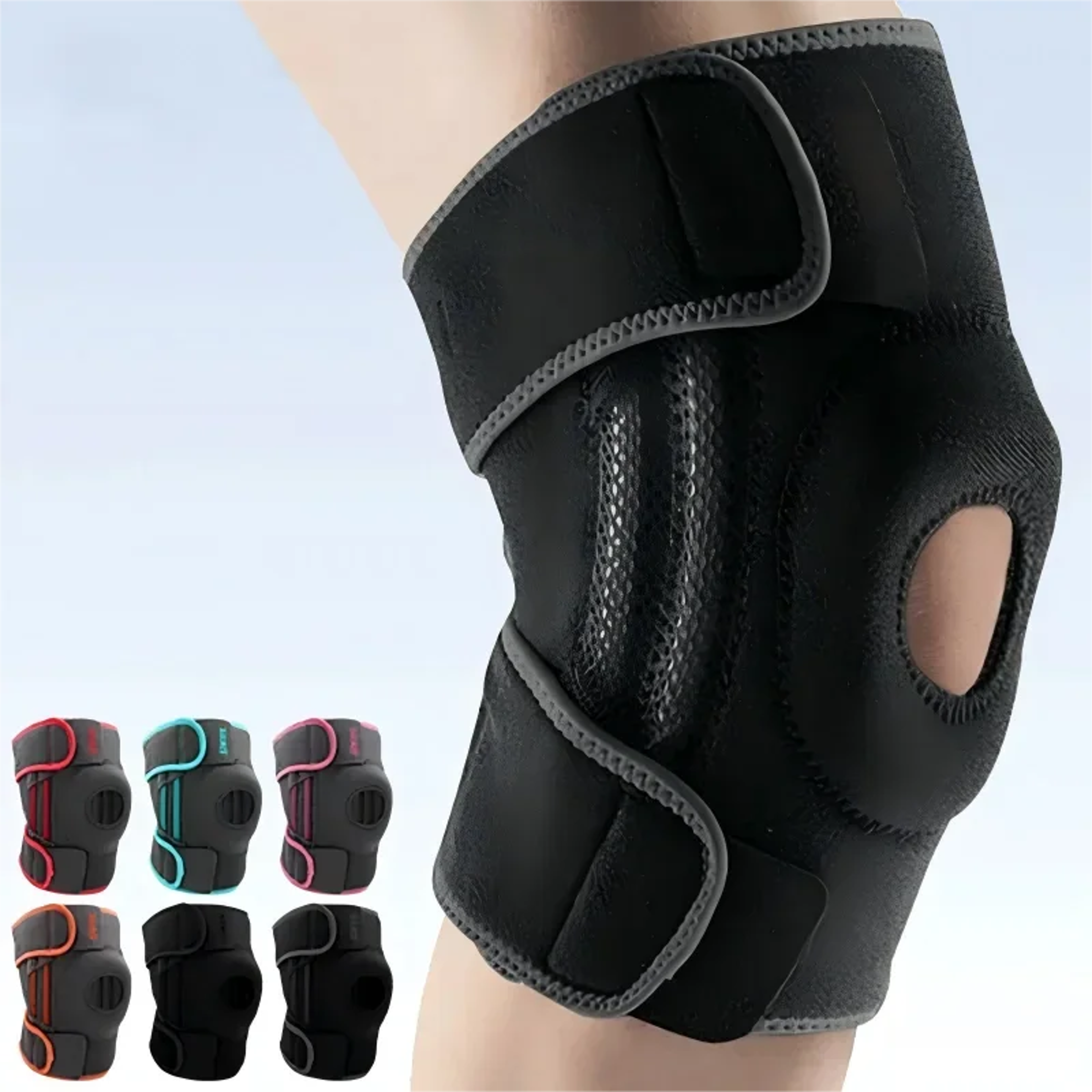 patella knee brace with side stabilizers for women & men support for running, basketball, hiking