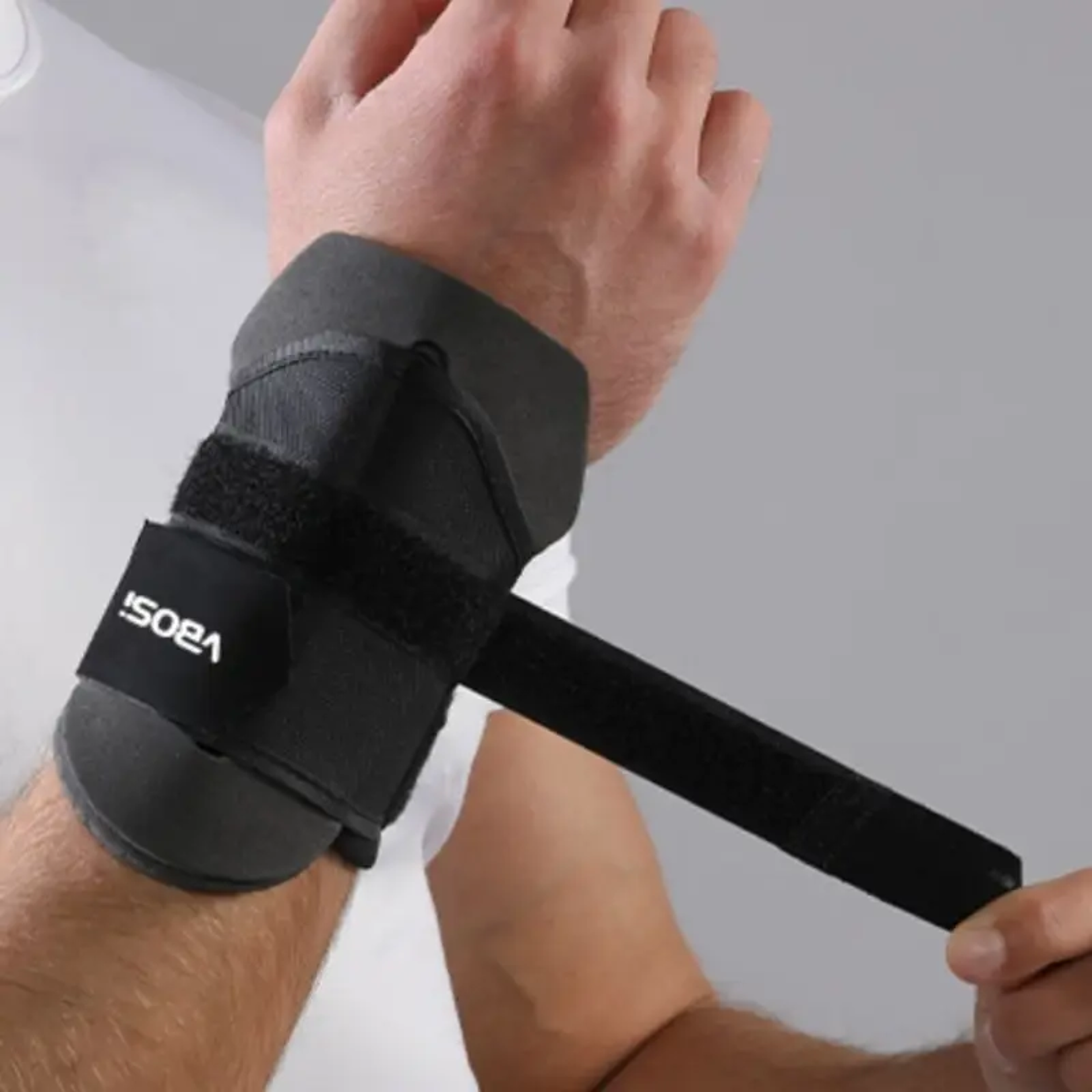 thickened rugby & football wristband with adjustable double compression